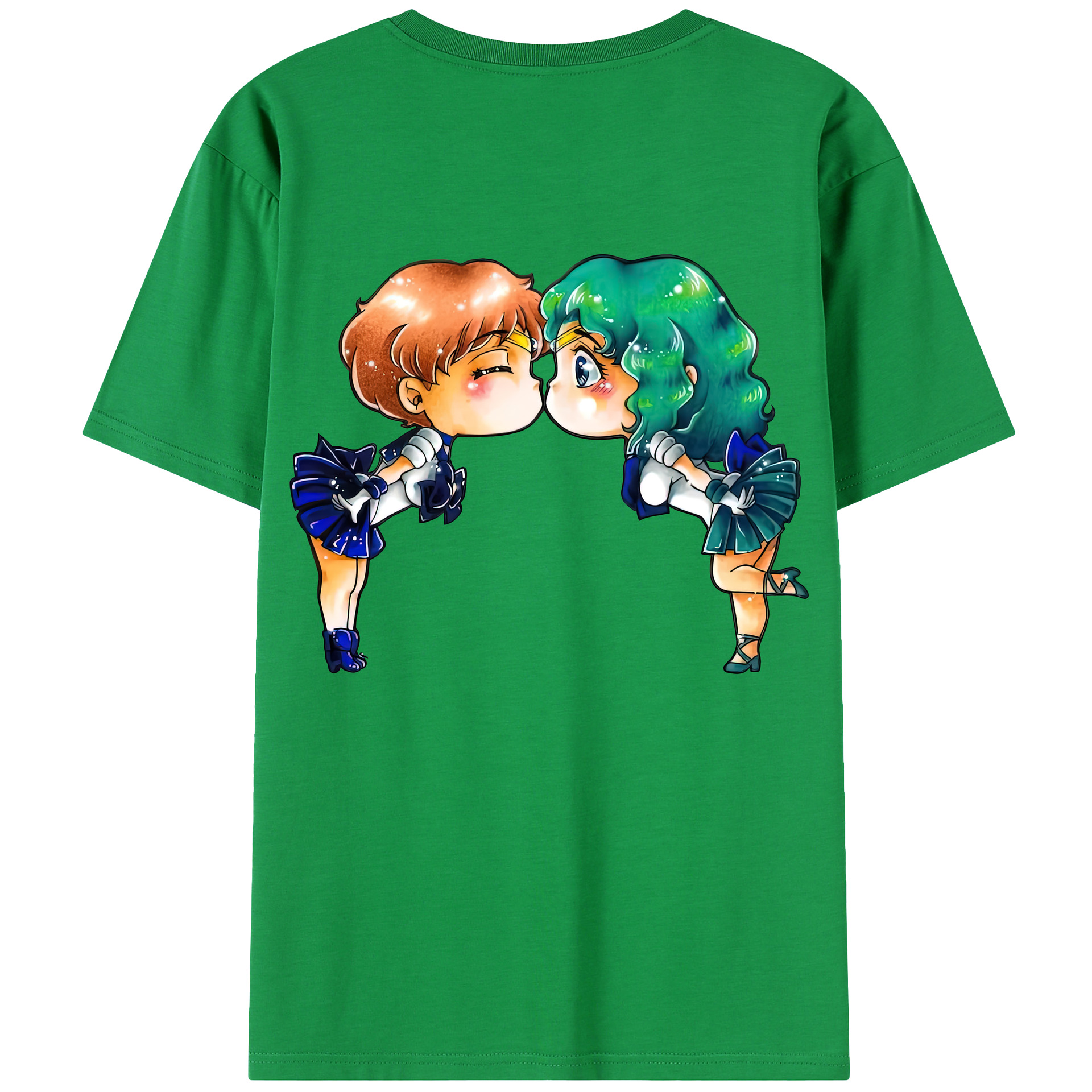 （画像用） 美少女戦士セーラームーン 天王はるか Sailor Moon Tenoh Haruka 綿100％半袖Tシャツ（背面プリント）