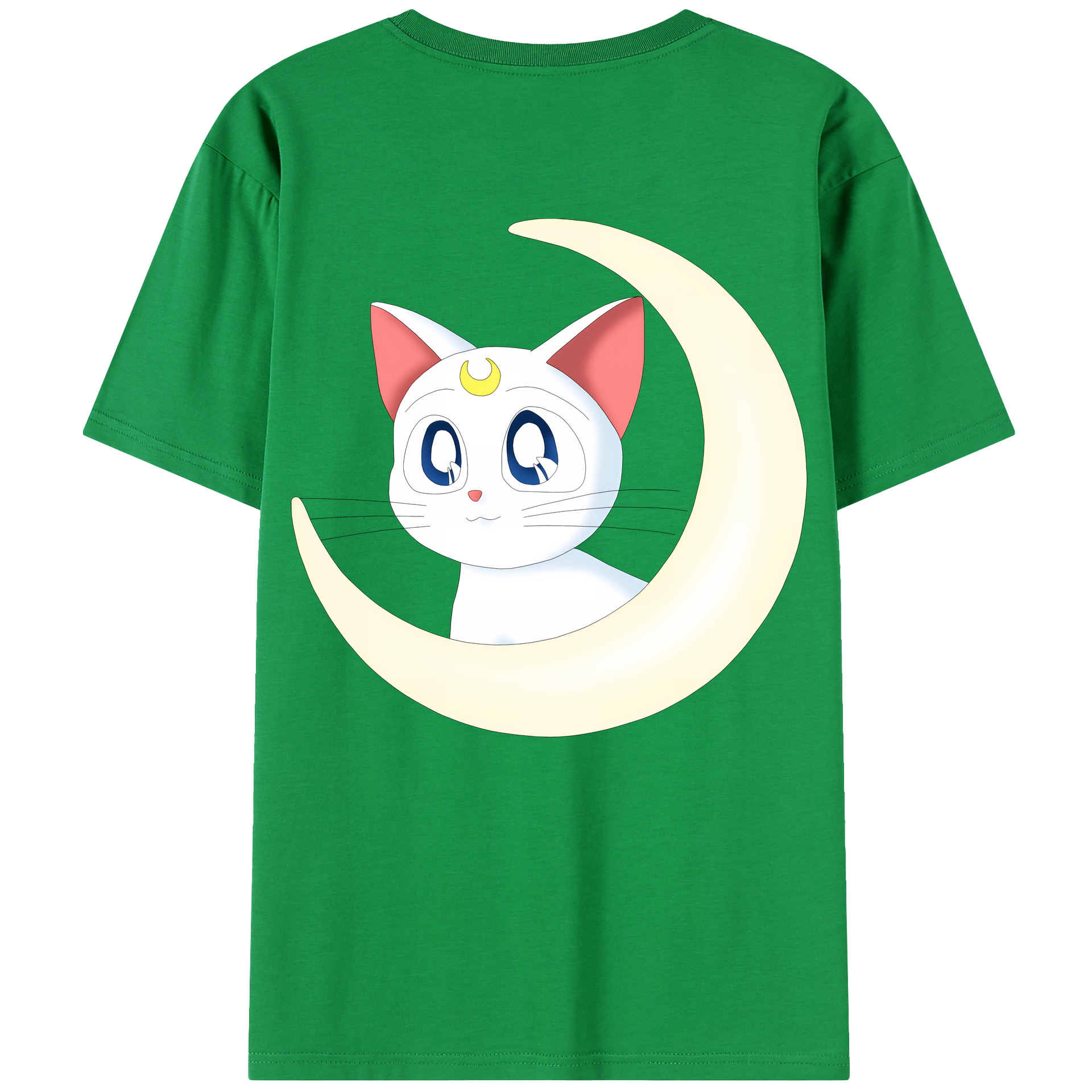 （画像用） 美少女戦士セーラームーン Sailor Moon 綿100％半袖Tシャツ（背面プリント）