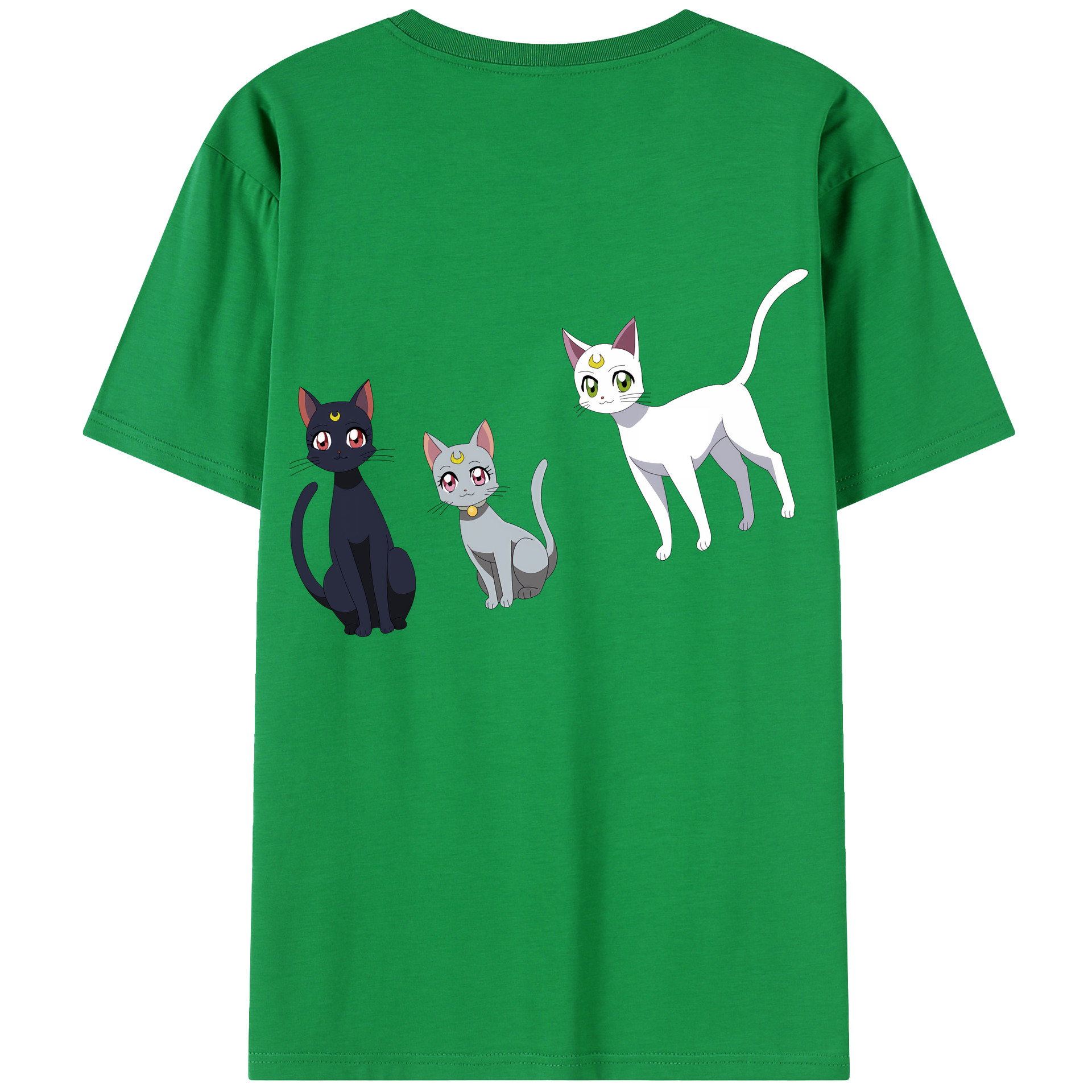 （画像用） 美少女戦士セーラームーン Sailor Moon 綿100％半袖Tシャツ（背面プリント）