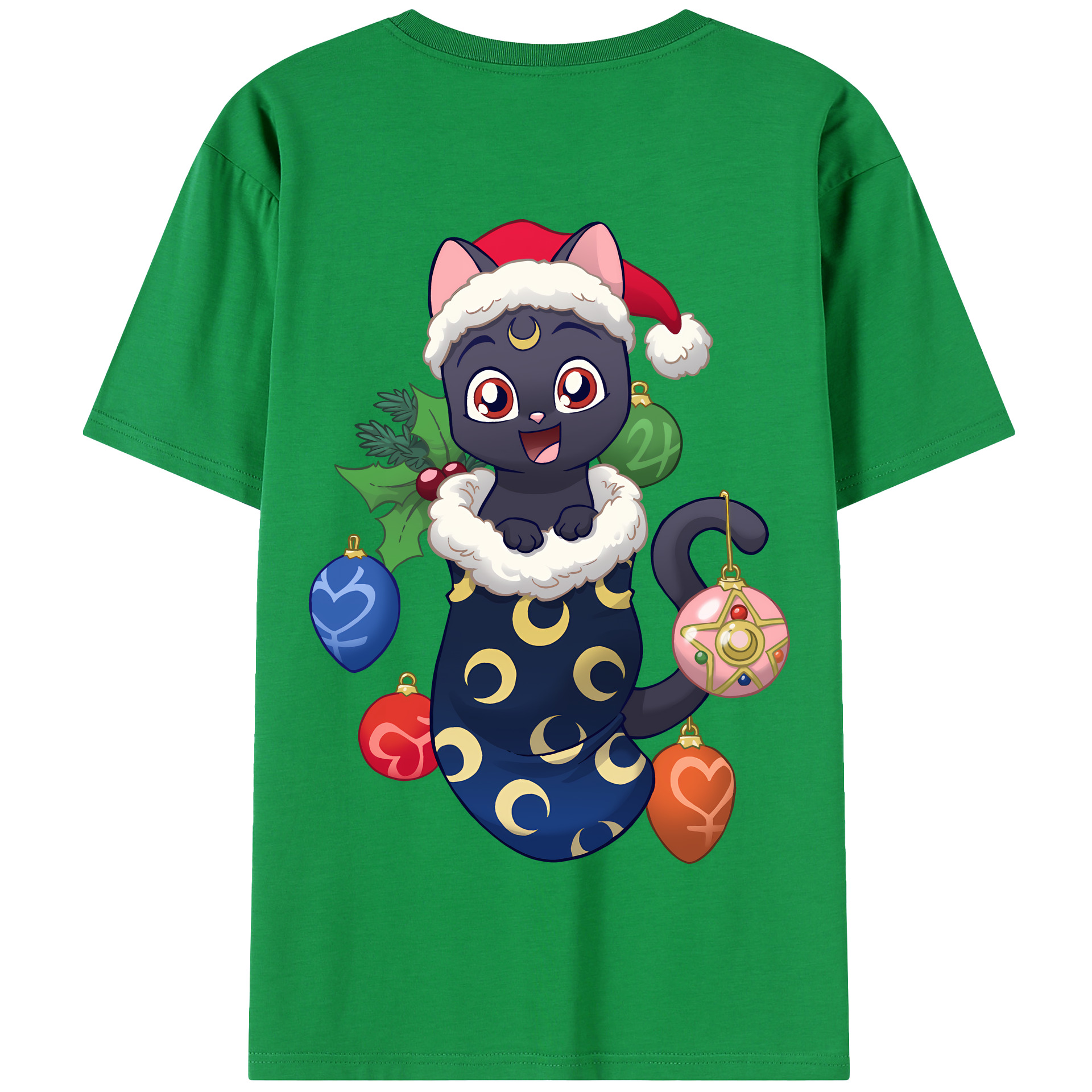 （画像用） 美少女戦士セーラームーン Sailor Moon 綿100％半袖Tシャツ（背面プリント）