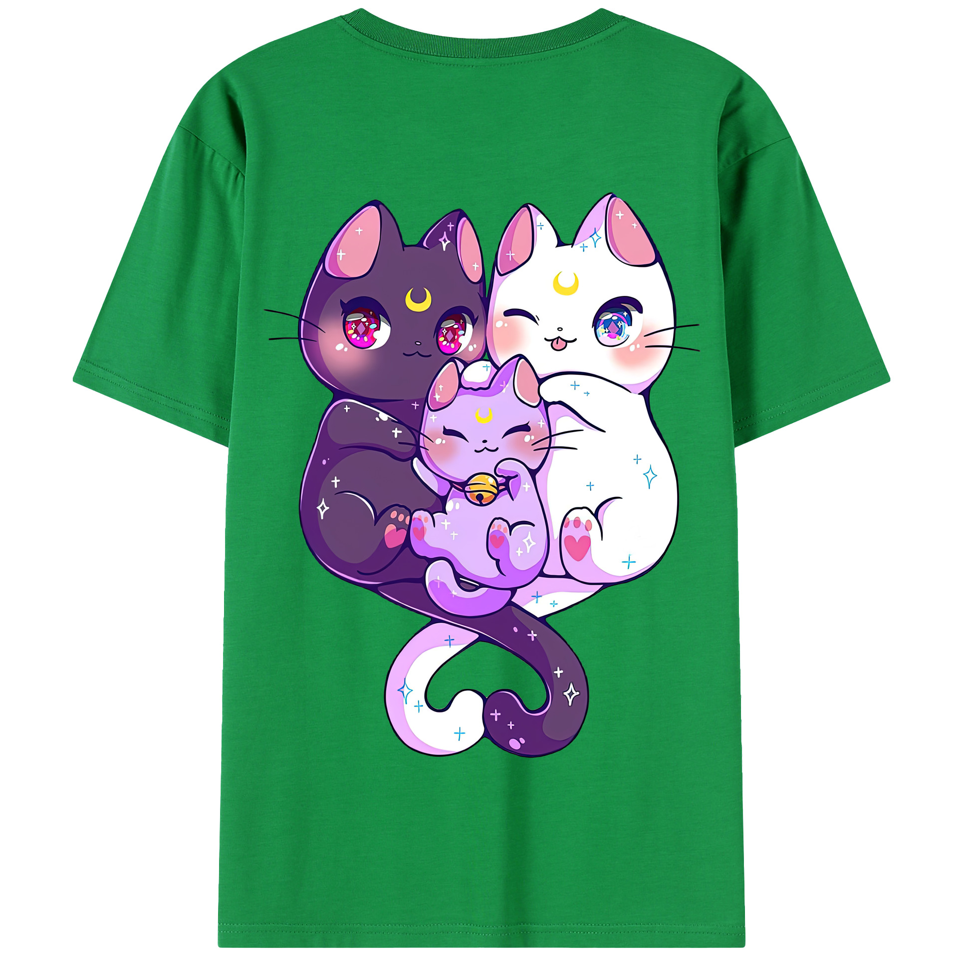 （画像用） 美少女戦士セーラームーン Sailor Moon 綿100％半袖Tシャツ（背面プリント）