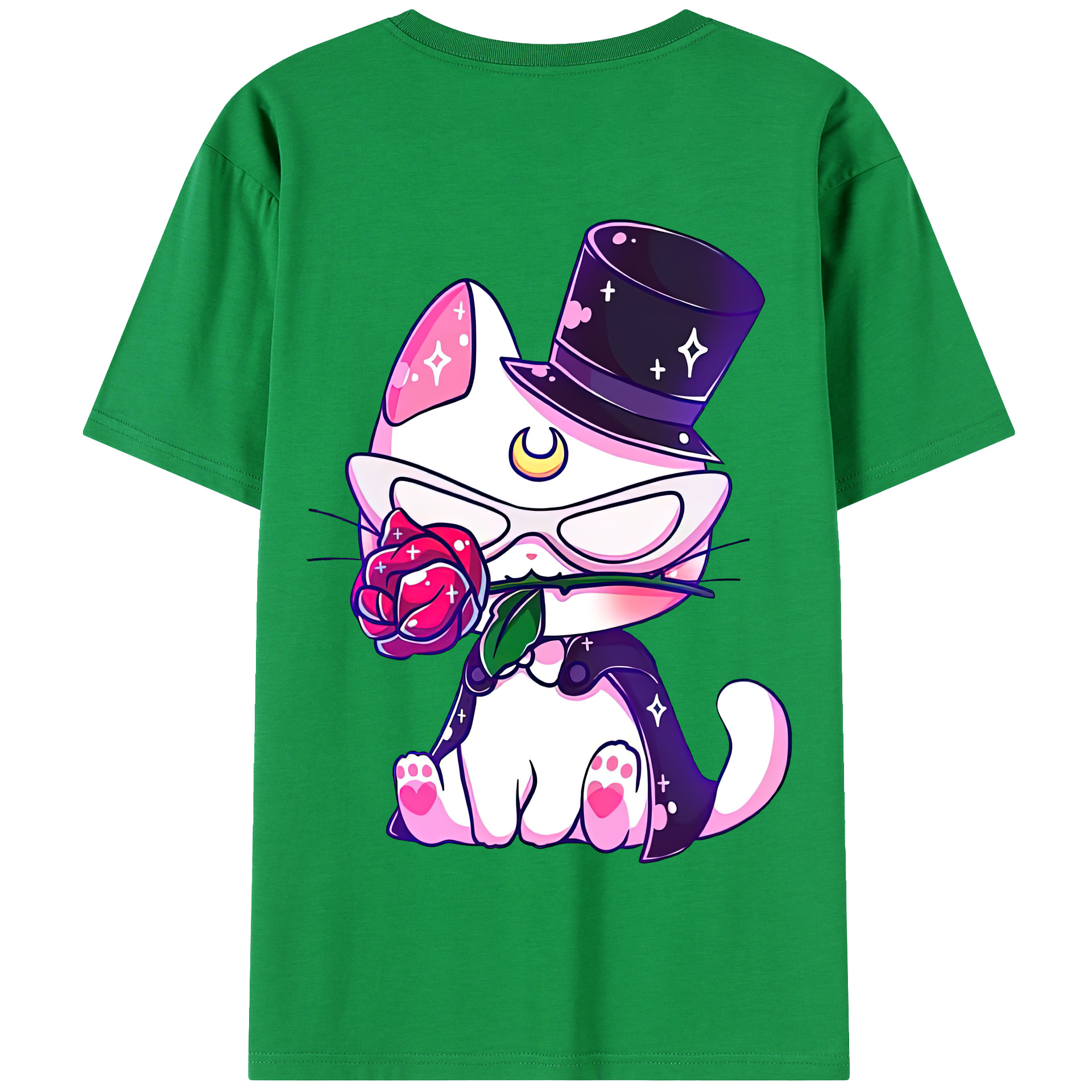 （画像用） 美少女戦士セーラームーン Sailor Moon 綿100％半袖Tシャツ（背面プリント）