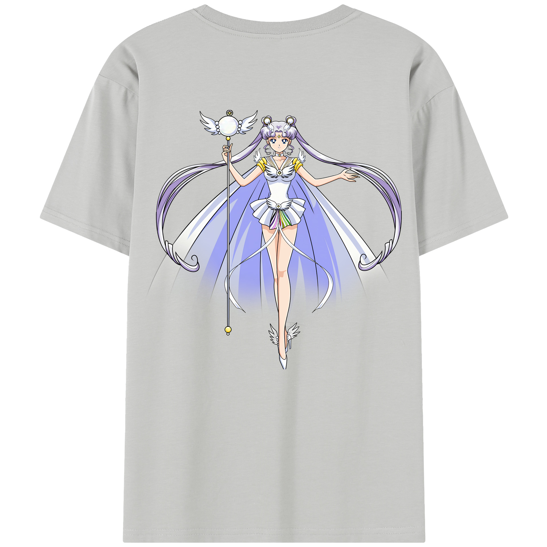 （画像用） 美少女戦士セーラームーン 月野 うさぎ つきの うさぎ Sailor Moon Tsukino Usagi 綿100％半袖Tシャツ（背面プリント）