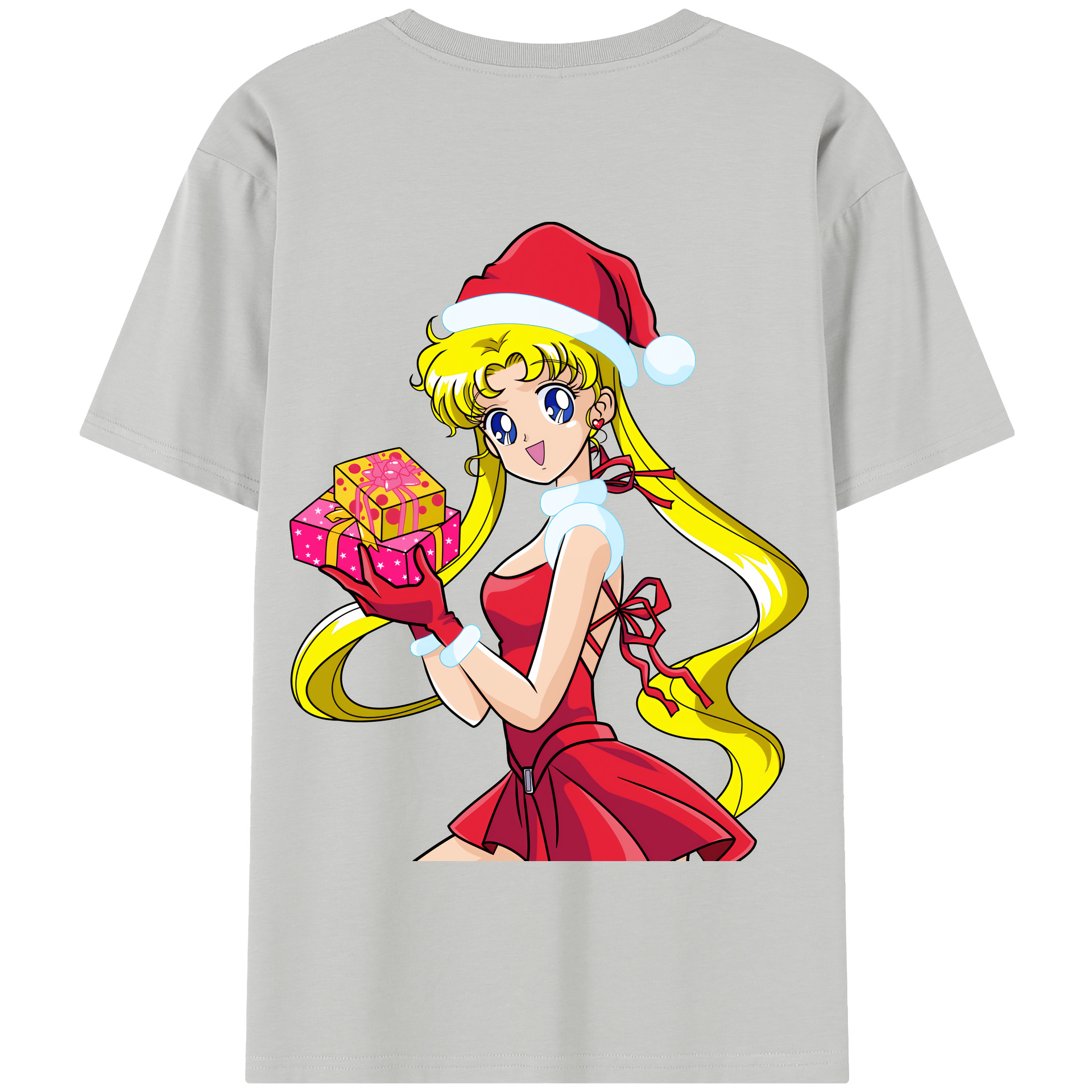 （画像用） 美少女戦士セーラームーン 月野 うさぎ つきの うさぎ Sailor Moon Tsukino Usagi 綿100％半袖Tシャツ（背面プリント）