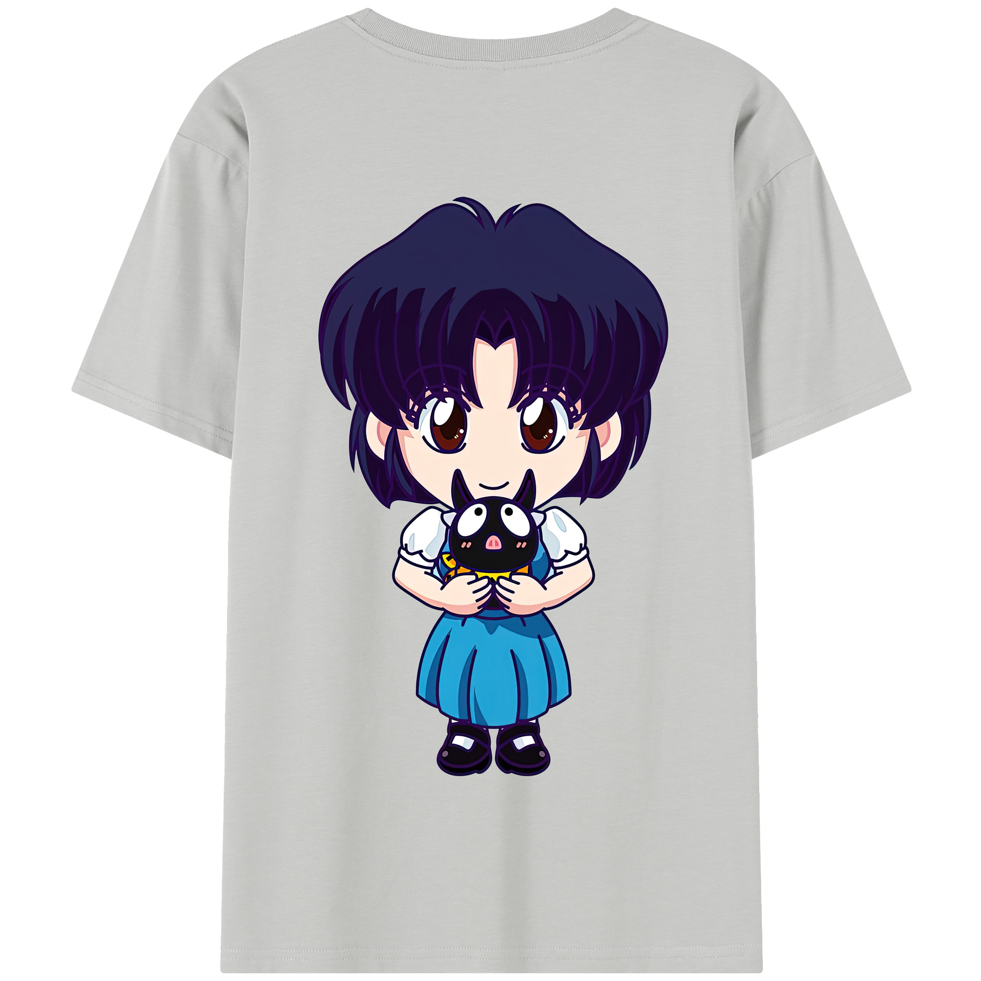 （画像用） 美少女戦士セーラームーン 水野 亜美 みずの あみ Sailor Moon Mizuno Ami 綿100％半袖Tシャツ（背面プリント）