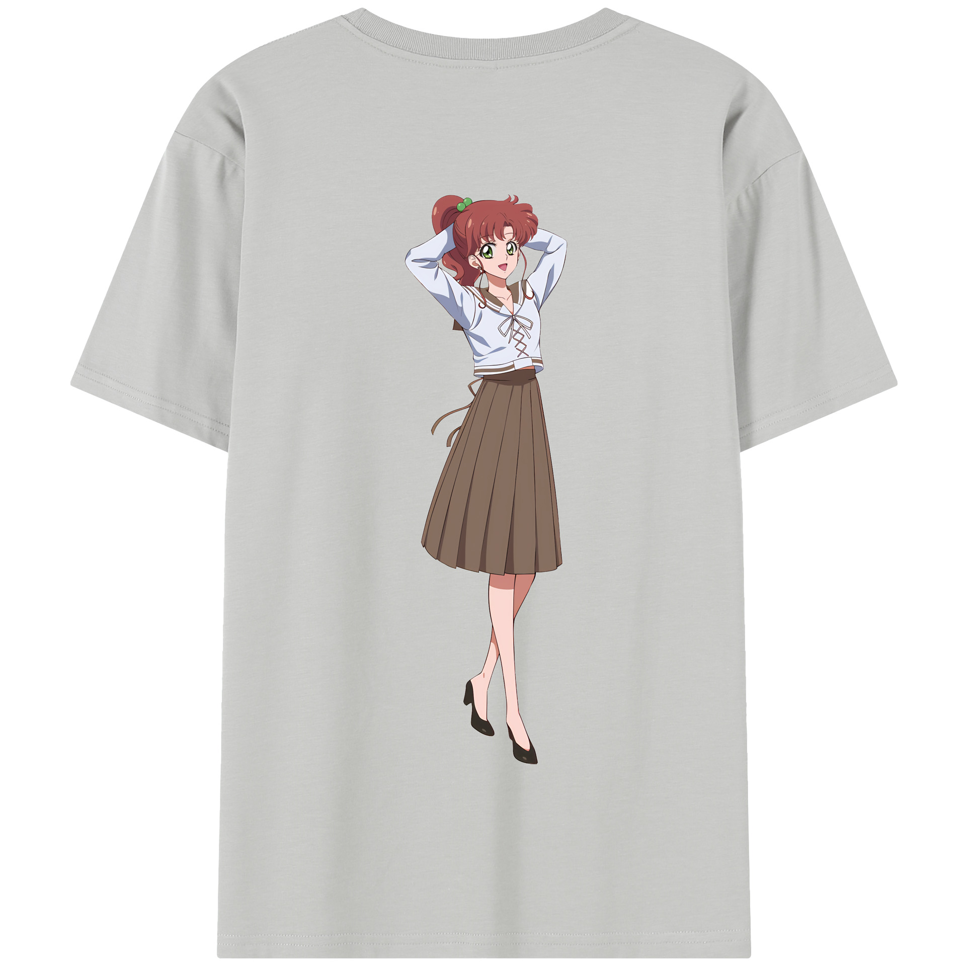 （画像用） 美少女戦士セーラームーン 木野 まこと きの まこと Sailor Moon Kino Makoto （セーラージュピター；Sailor Jupiter） 綿100％半袖Tシャツ（背面プリント）