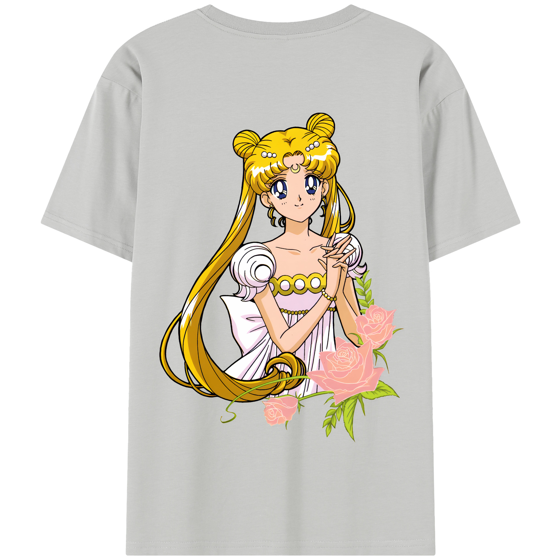 （画像用） 美少女戦士セーラームーン 愛野 美奈子 あいの みなこ Sailor Moon Aino Minako 綿100％半袖Tシャツ（背面プリント）