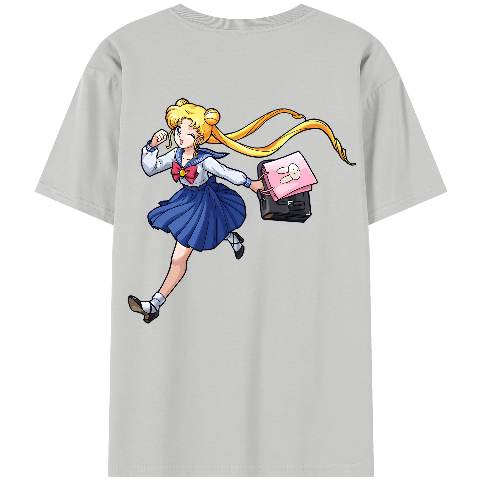 （画像用） 美少女戦士セーラームーン 愛野 美奈子 あいの みなこ Sailor Moon Aino Minako 綿100％半袖Tシャツ（背面プリント）
