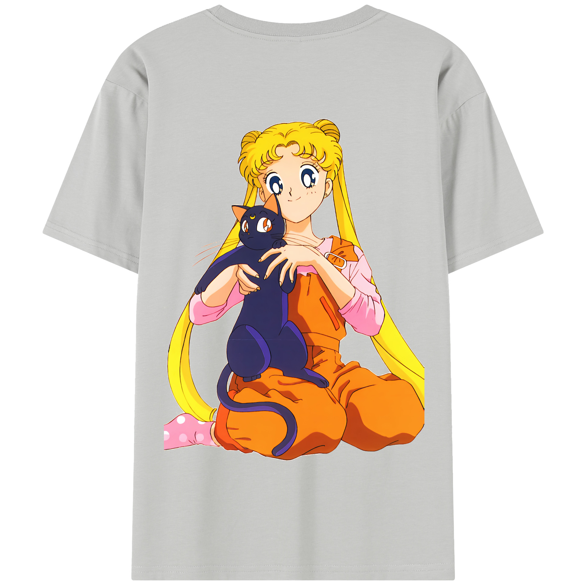 （画像用） 美少女戦士セーラームーン 愛野 美奈子 あいの みなこ Sailor Moon Aino Minako 綿100％半袖Tシャツ（背面プリント）
