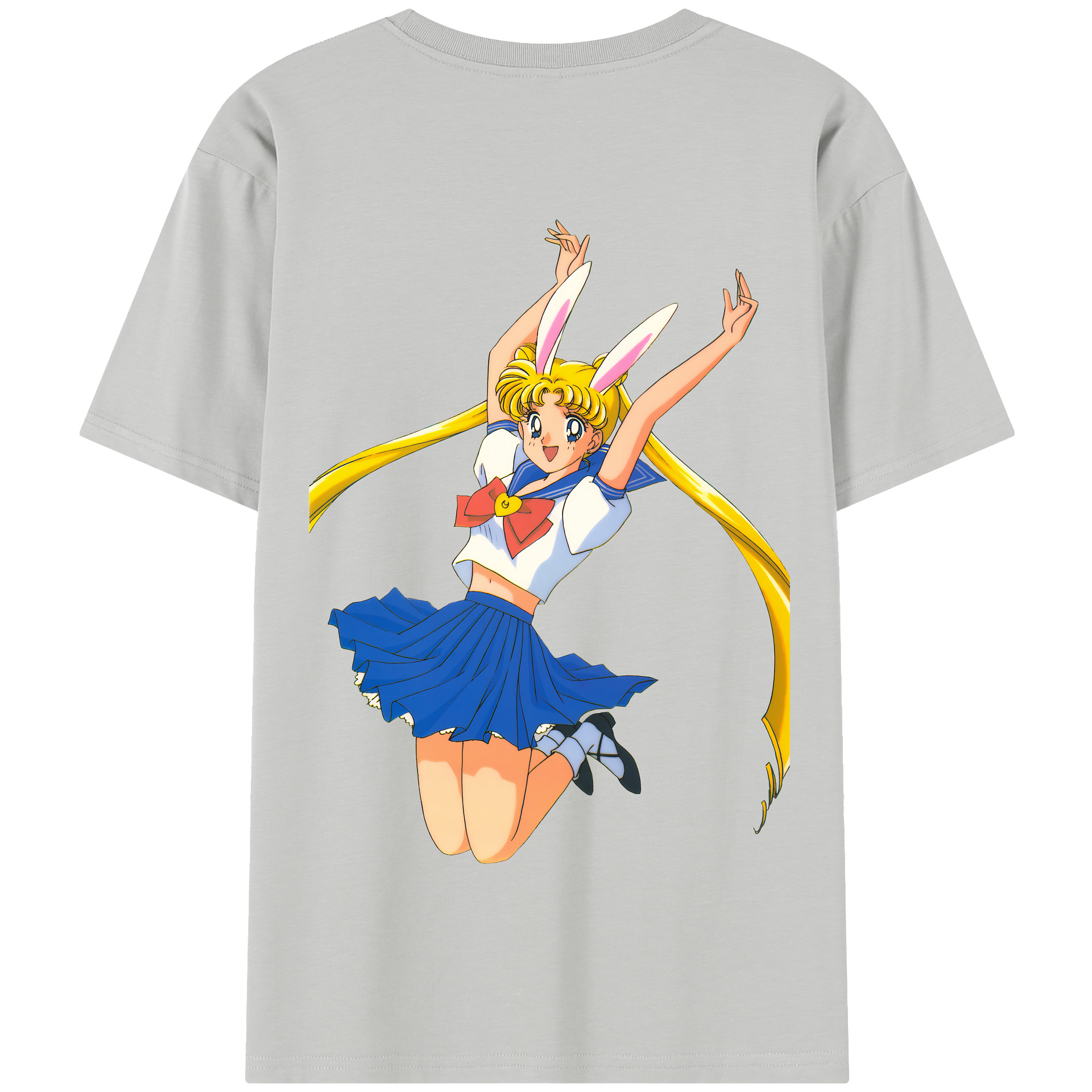 （画像用） 美少女戦士セーラームーン 愛野 美奈子 あいの みなこ Sailor Moon Aino Minako 綿100％半袖Tシャツ（背面プリント）