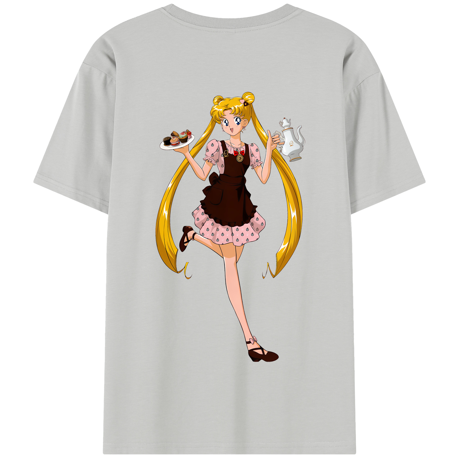 （画像用） 美少女戦士セーラームーン 愛野 美奈子 あいの みなこ Sailor Moon Aino Minako 綿100％半袖Tシャツ（背面プリント）