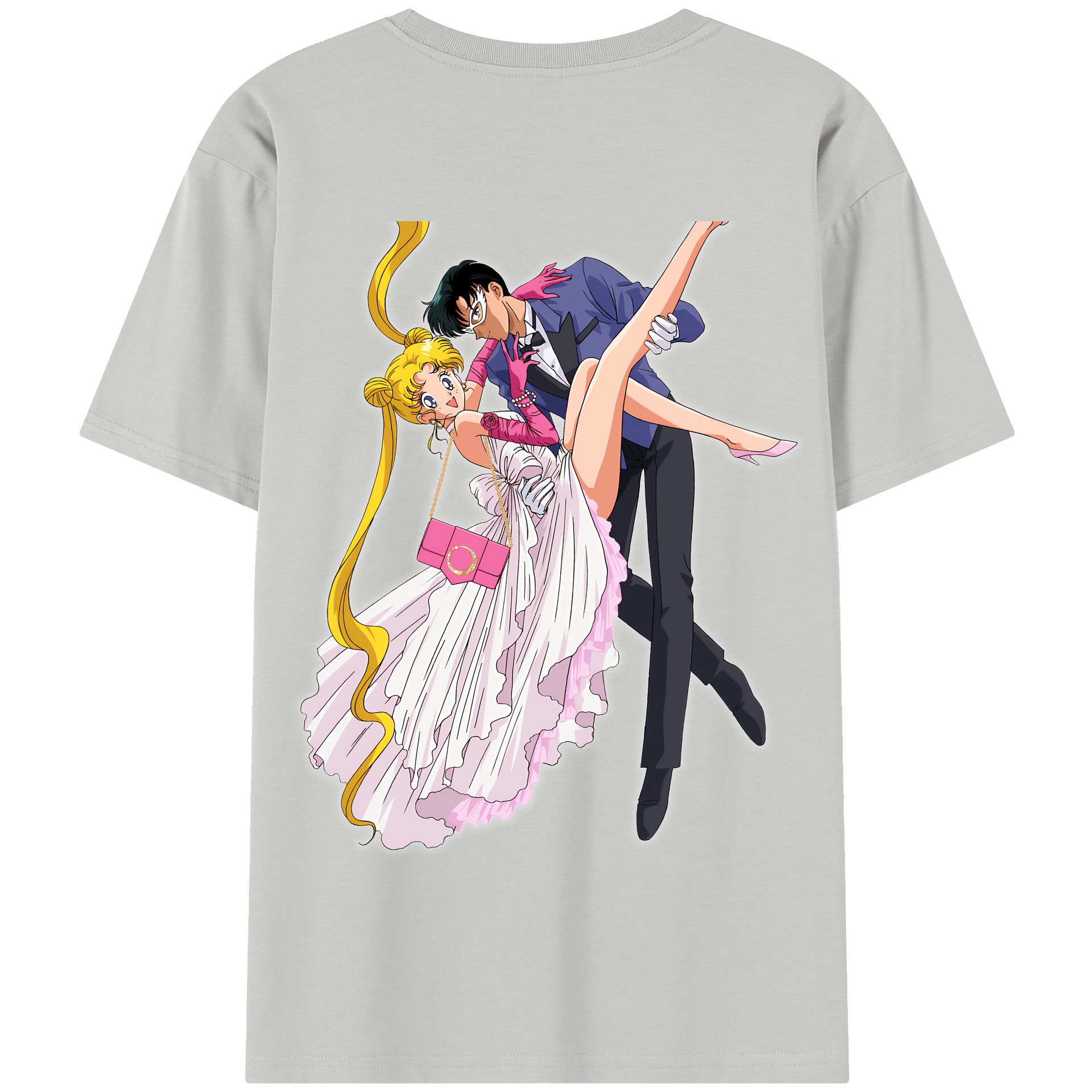 （画像用） 美少女戦士セーラームーン 愛野 美奈子 あいの みなこ Sailor Moon Aino Minako 綿100％半袖Tシャツ（背面プリント）