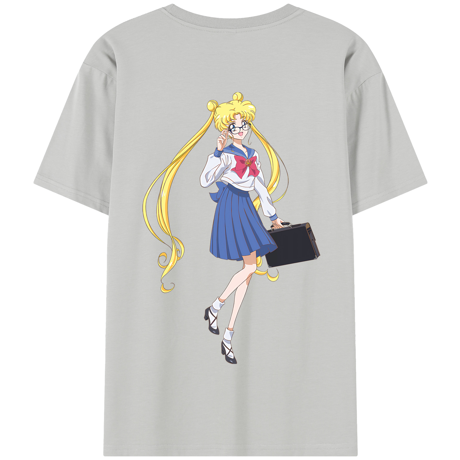 （画像用） 美少女戦士セーラームーン 愛野 美奈子 あいの みなこ Sailor Moon Aino Minako 綿100％半袖Tシャツ（背面プリント）