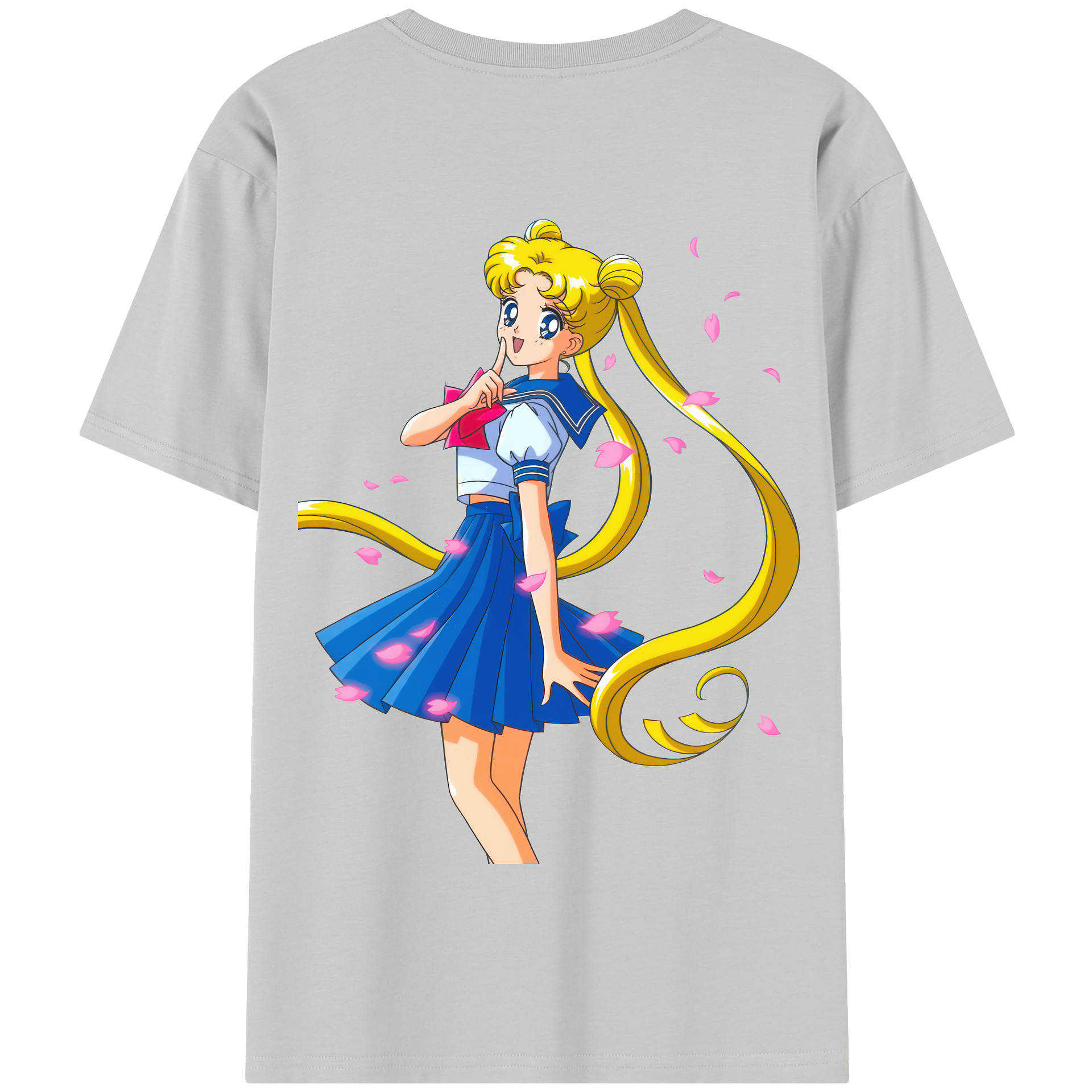 （画像用） 美少女戦士セーラームーン 愛野 美奈子 あいの みなこ Sailor Moon Aino Minako 綿100％半袖Tシャツ（背面プリント）