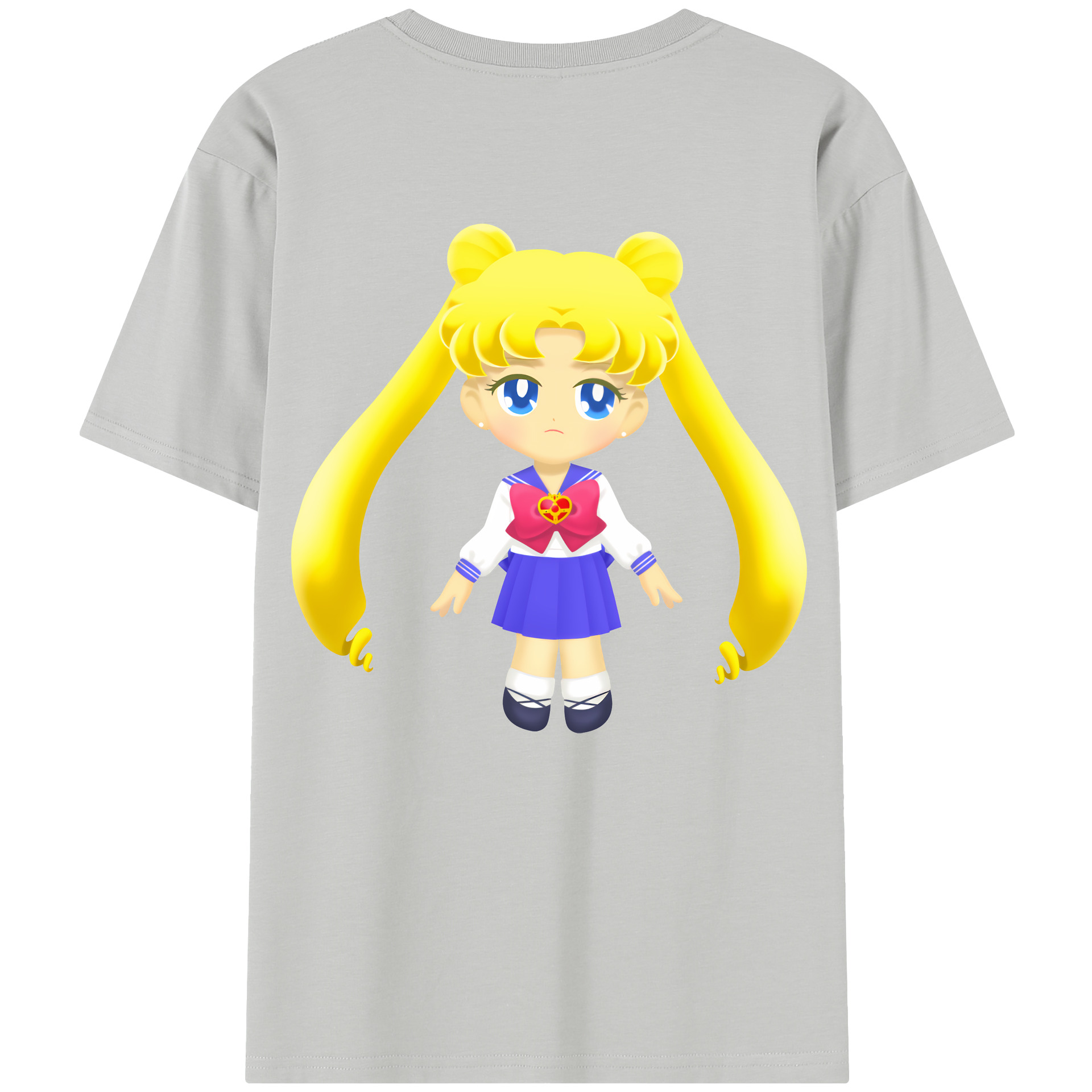 （画像用） 美少女戦士セーラームーン 愛野 美奈子 あいの みなこ Sailor Moon Aino Minako 綿100％半袖Tシャツ（背面プリント）