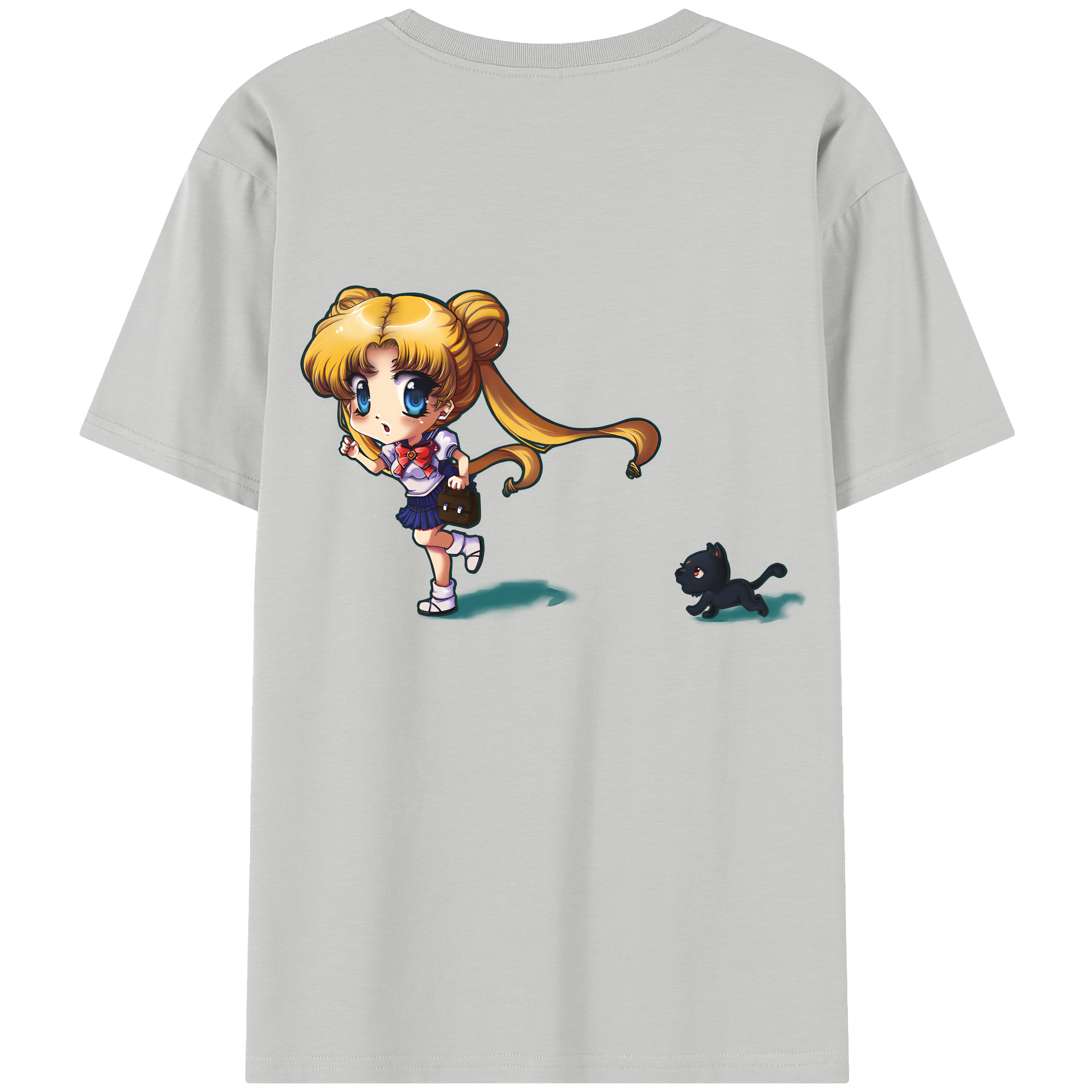 （画像用） 美少女戦士セーラームーン 愛野 美奈子 あいの みなこ Sailor Moon Aino Minako 綿100％半袖Tシャツ（背面プリント）