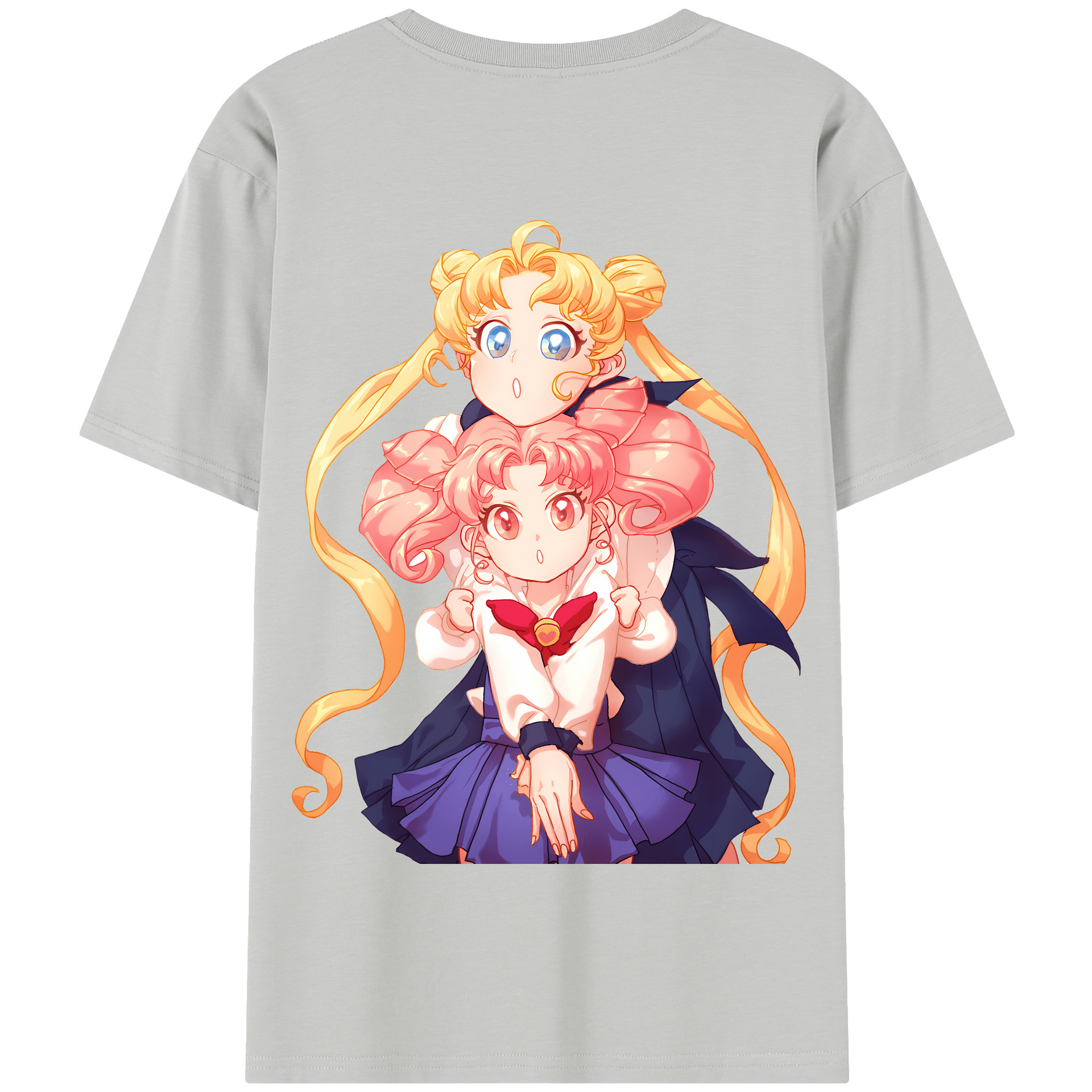 （画像用） 美少女戦士セーラームーン 愛野 美奈子 あいの みなこ Sailor Moon Aino Minako 綿100％半袖Tシャツ（背面プリント）
