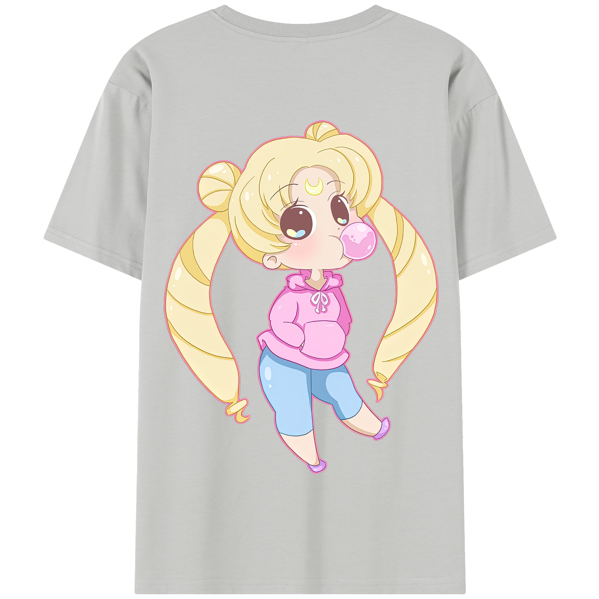 （画像用） 美少女戦士セーラームーン 愛野 美奈子 あいの みなこ Sailor Moon Aino Minako 綿100％半袖Tシャツ（背面プリント）