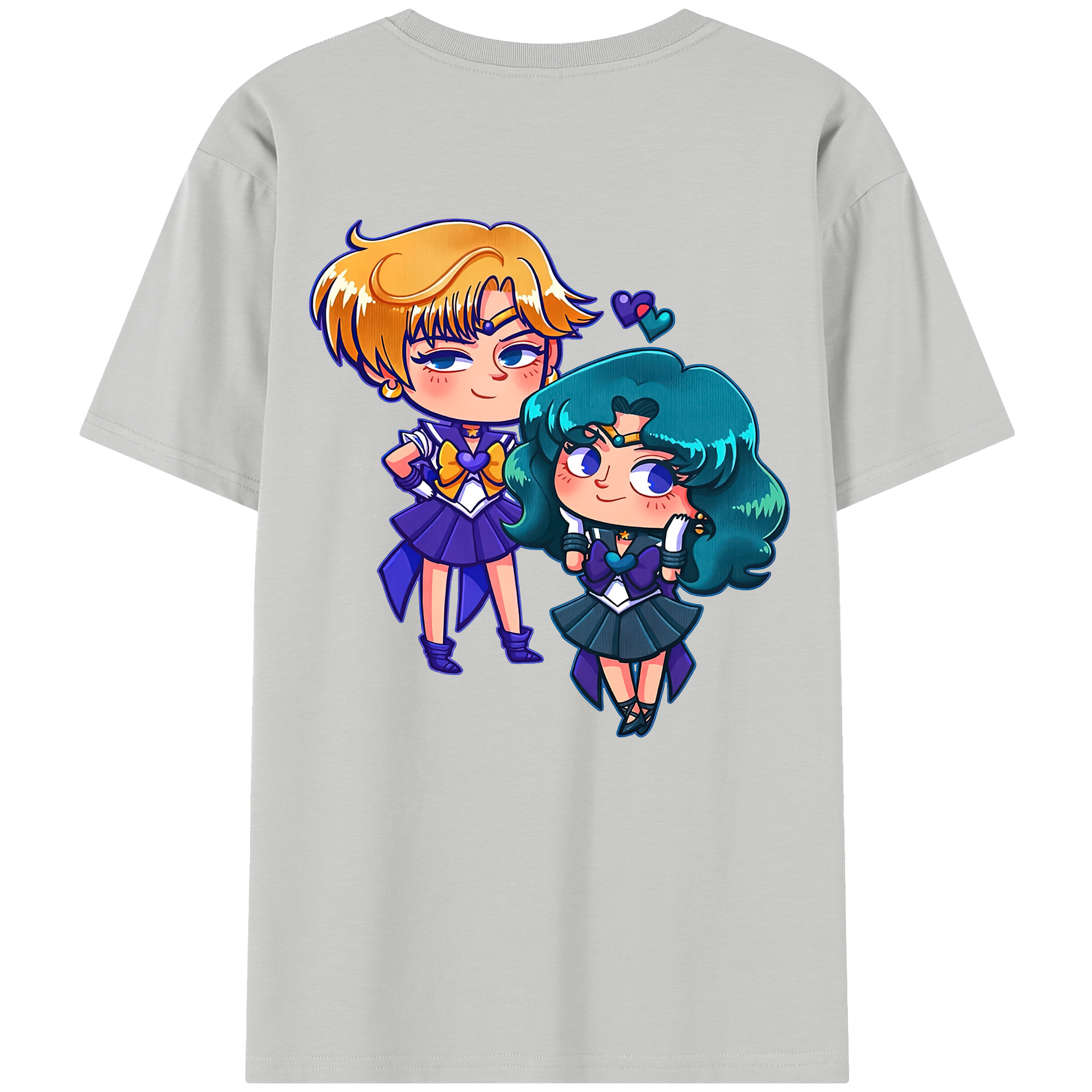 （画像用） 美少女戦士セーラームーン 天王はるか Sailor Moon Tenoh Haruka 綿100％半袖Tシャツ（背面プリント）