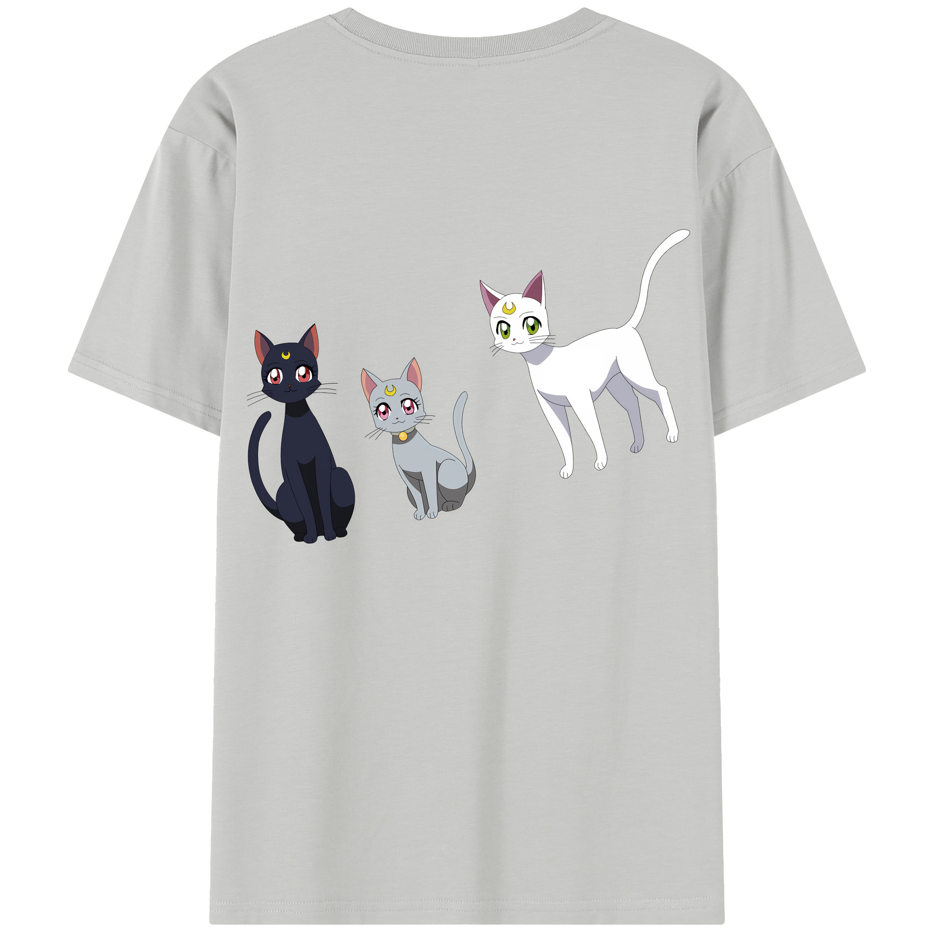 （画像用） 美少女戦士セーラームーン Sailor Moon 綿100％半袖Tシャツ（背面プリント）