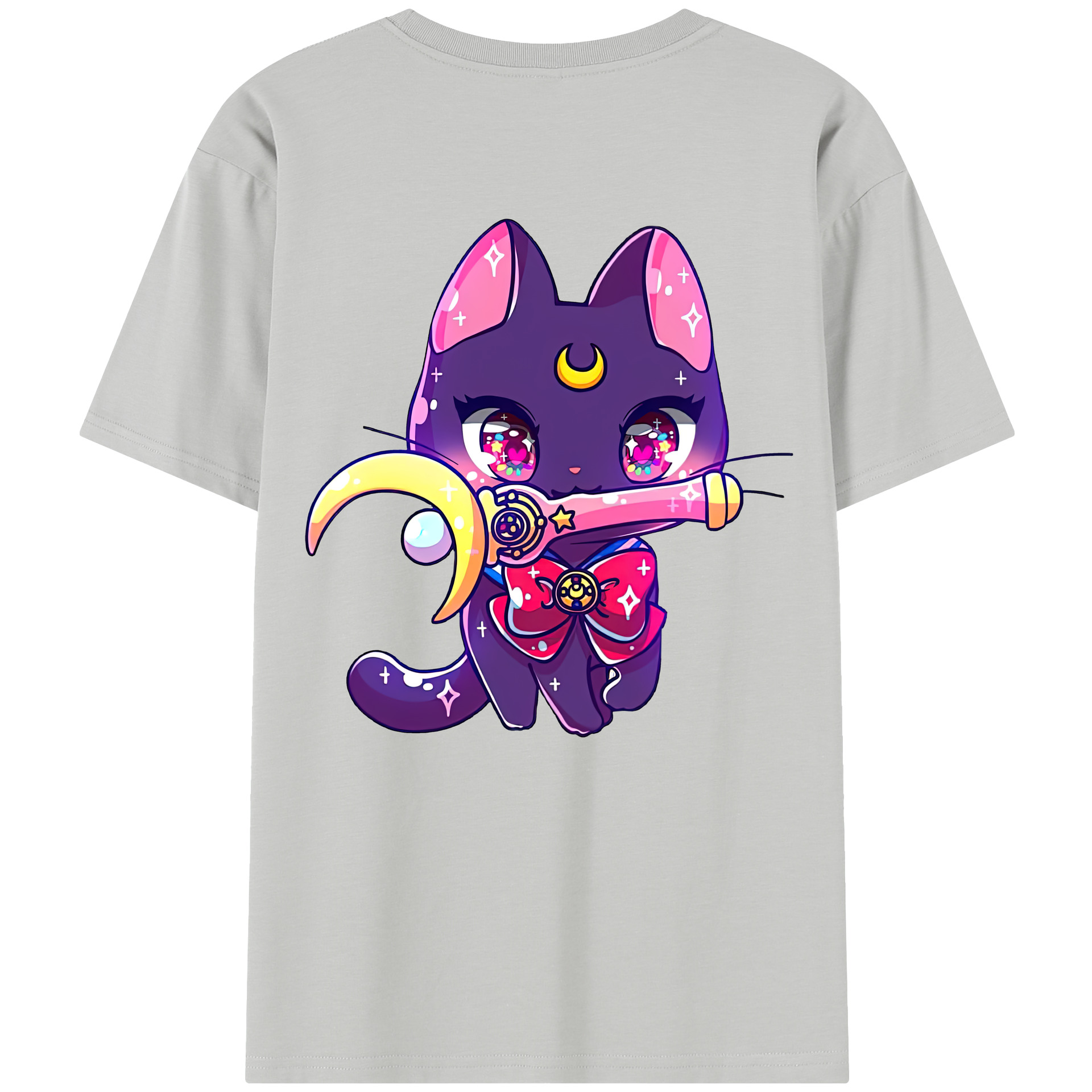 （画像用） 美少女戦士セーラームーン Sailor Moon 綿100％半袖Tシャツ（背面プリント）