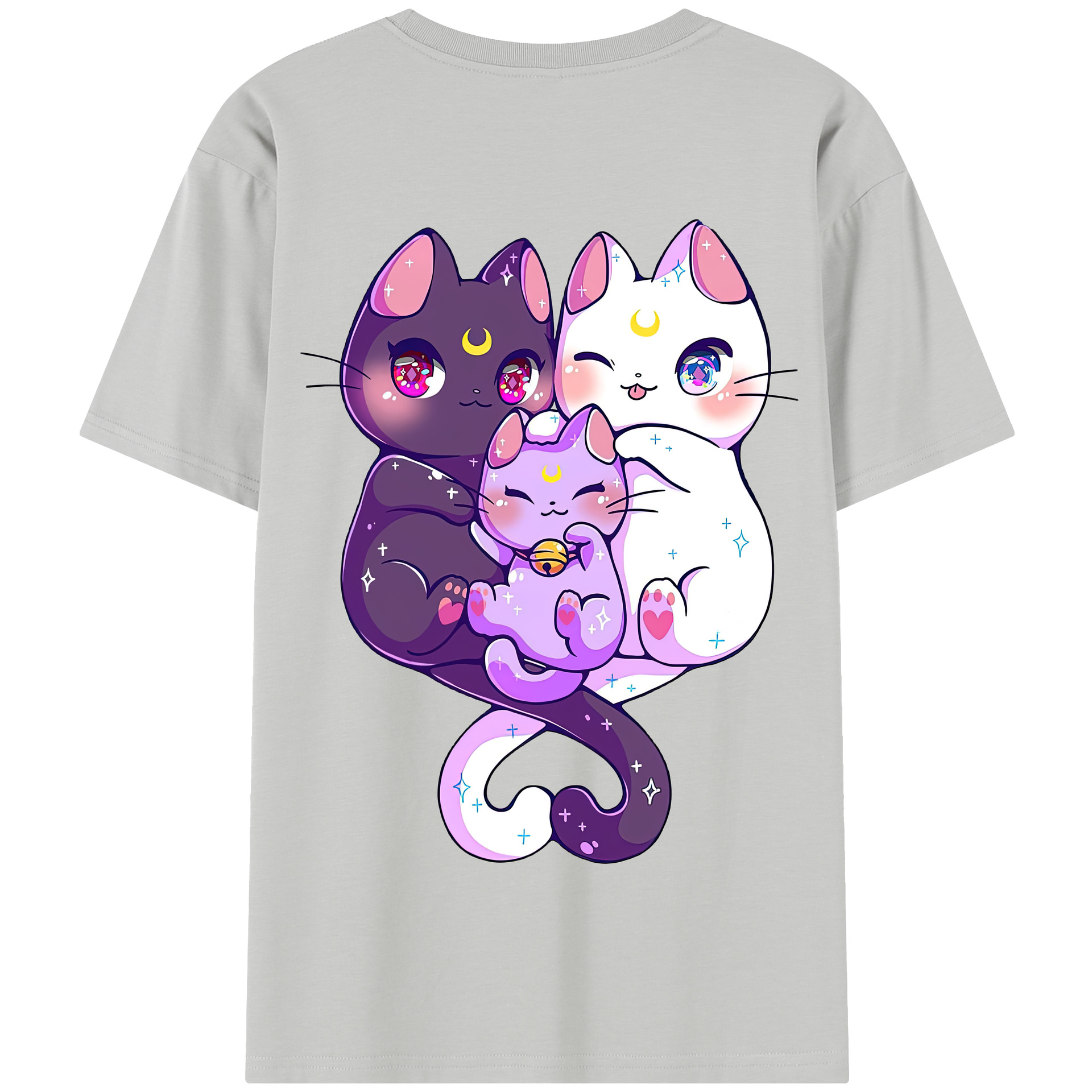 （画像用） 美少女戦士セーラームーン Sailor Moon 綿100％半袖Tシャツ（背面プリント）