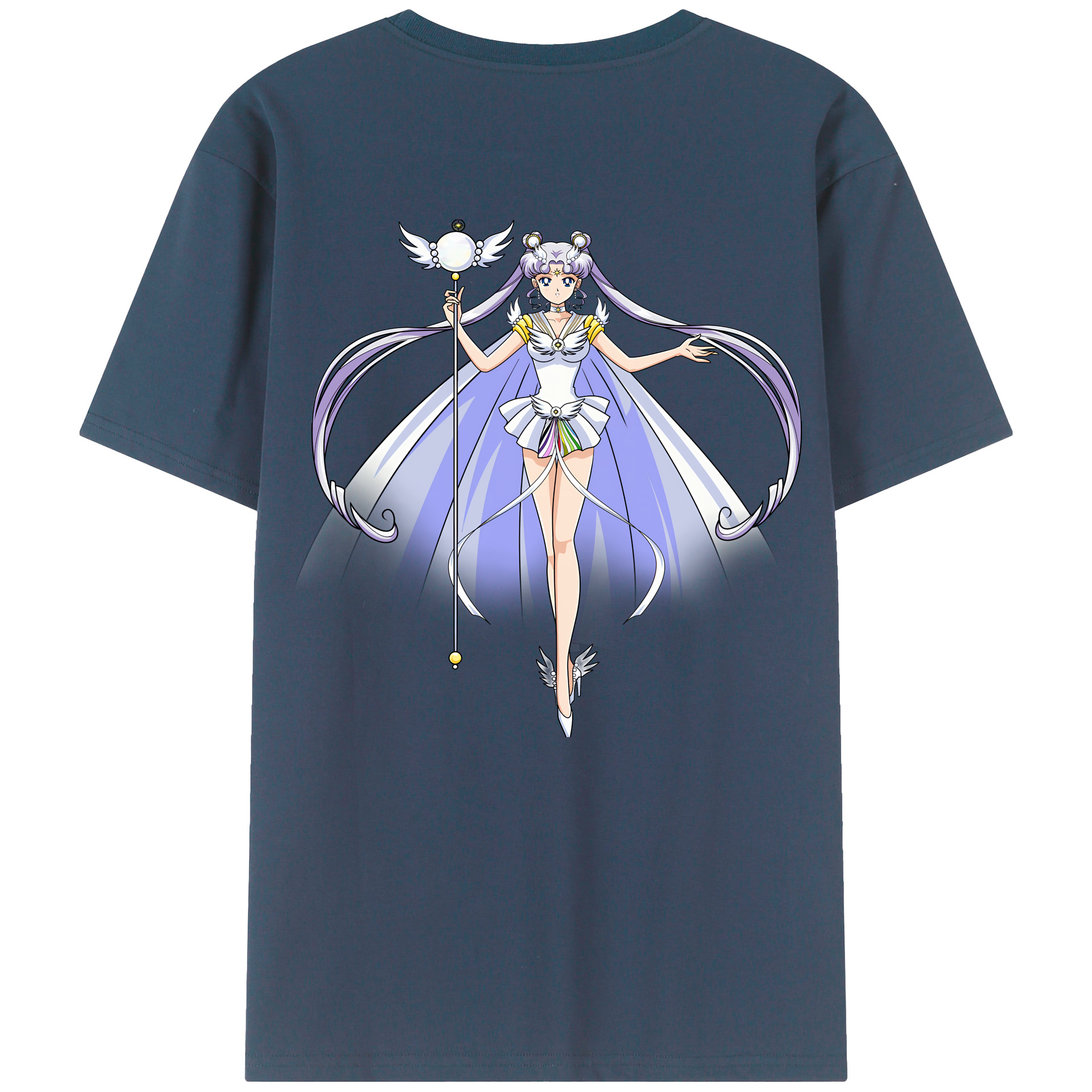 （画像用） 美少女戦士セーラームーン 月野 うさぎ つきの うさぎ Sailor Moon Tsukino Usagi 綿100％半袖Tシャツ（背面プリント）