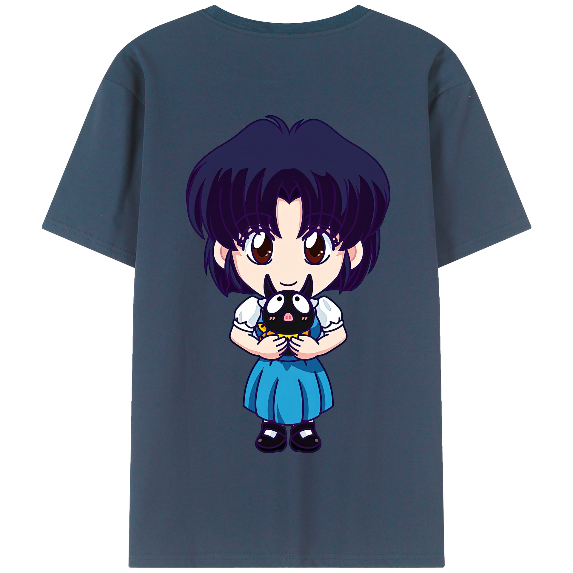 （画像用） 美少女戦士セーラームーン 水野 亜美 みずの あみ Sailor Moon Mizuno Ami 綿100％半袖Tシャツ（背面プリント）