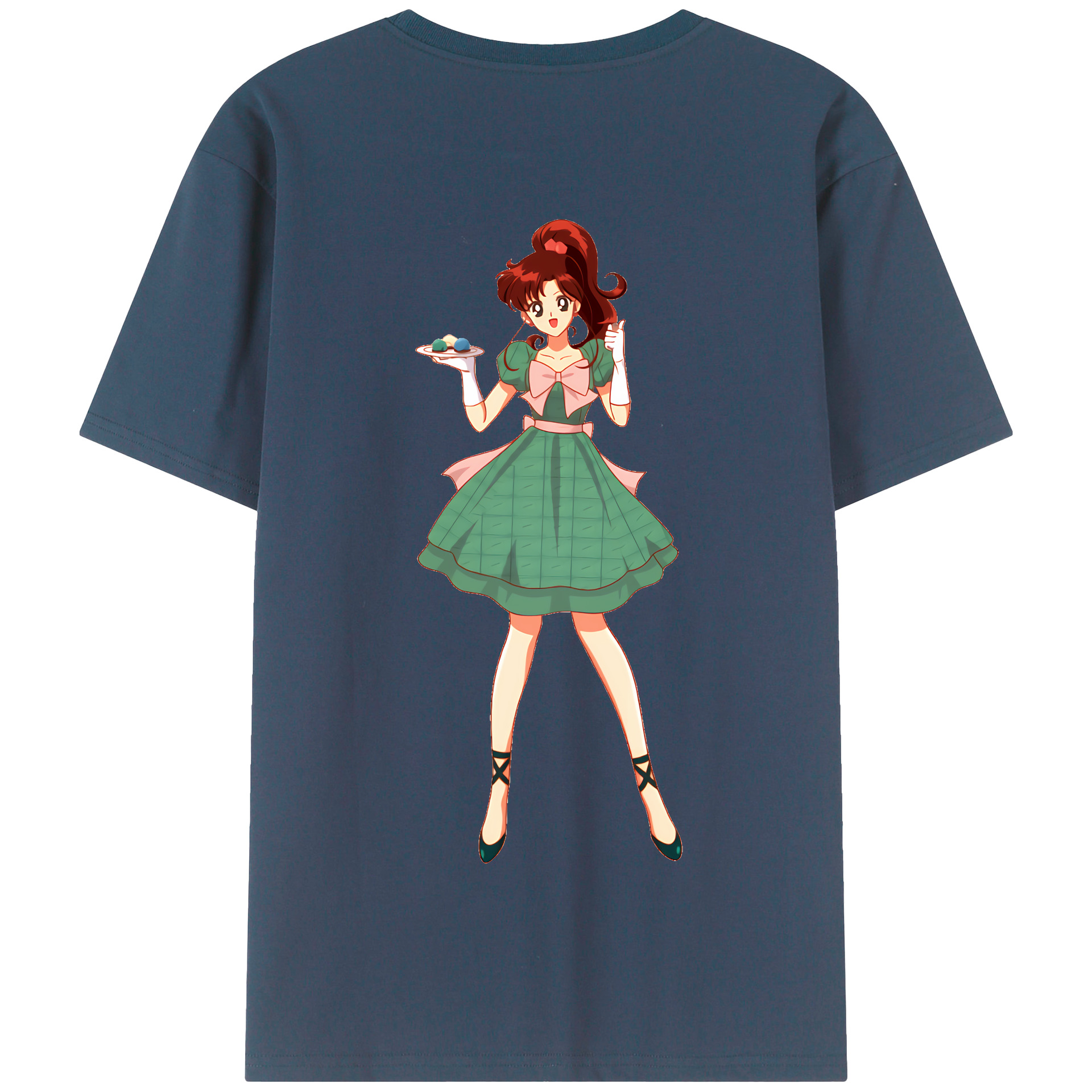 （画像用） 美少女戦士セーラームーン 木野 まこと きの まこと Sailor Moon Kino Makoto （セーラージュピター；Sailor Jupiter） 綿100％半袖Tシャツ（背面プリント）