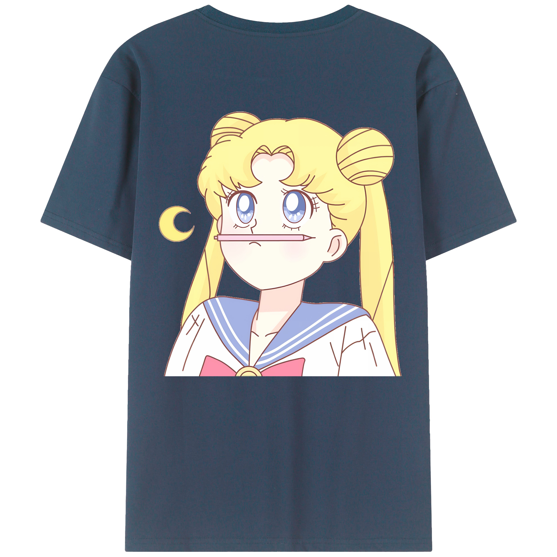（画像用） 美少女戦士セーラームーン 愛野 美奈子 あいの みなこ Sailor Moon Aino Minako 綿100％半袖Tシャツ（背面プリント）