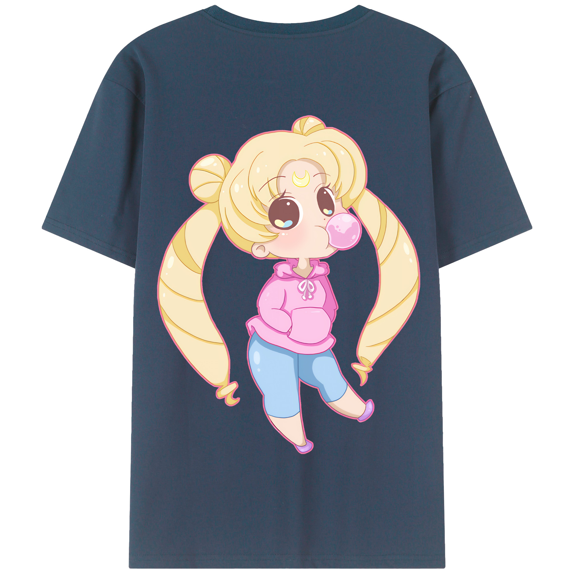 （画像用） 美少女戦士セーラームーン 愛野 美奈子 あいの みなこ Sailor Moon Aino Minako 綿100％半袖Tシャツ（背面プリント）