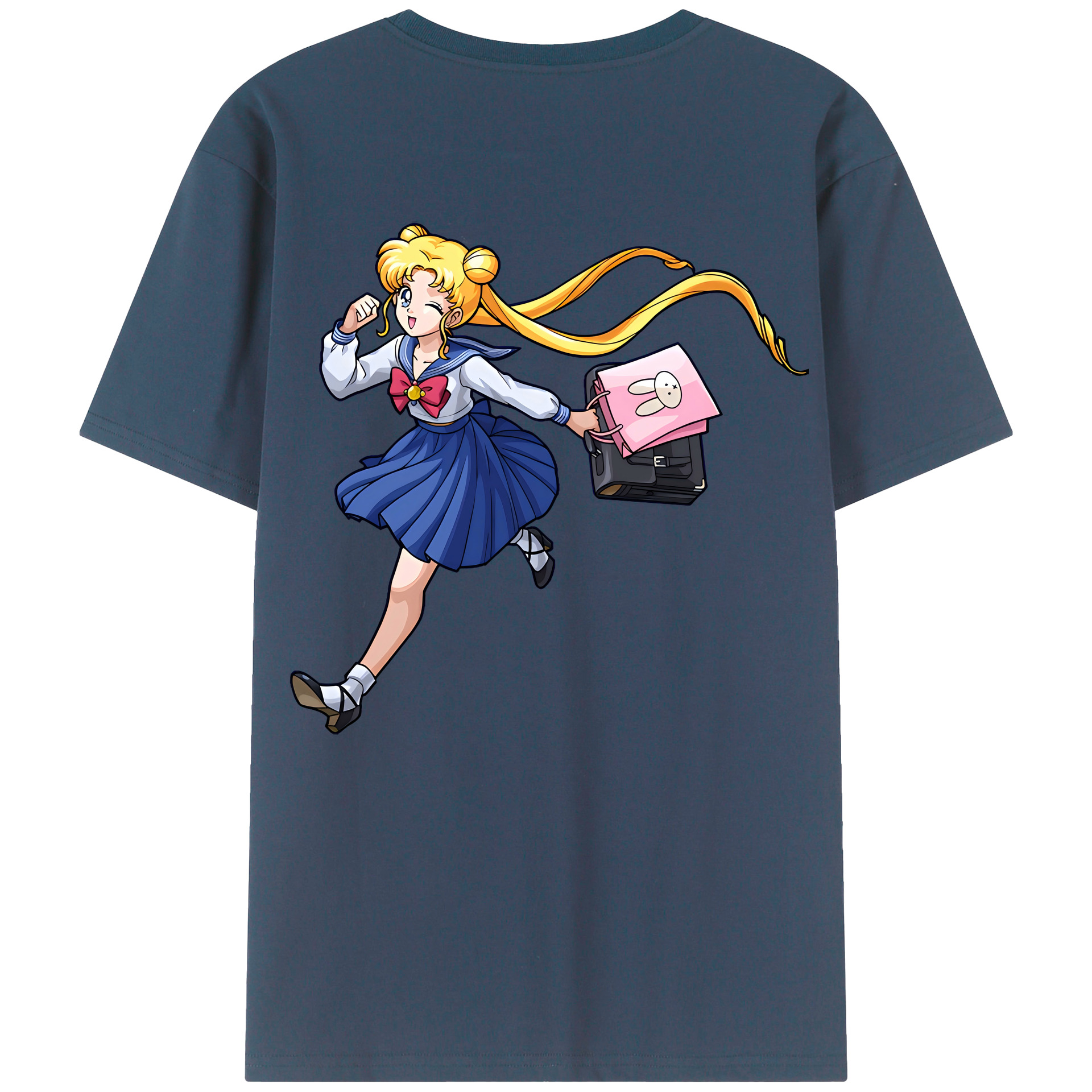 （画像用） 美少女戦士セーラームーン 愛野 美奈子 あいの みなこ Sailor Moon Aino Minako 綿100％半袖Tシャツ（背面プリント）