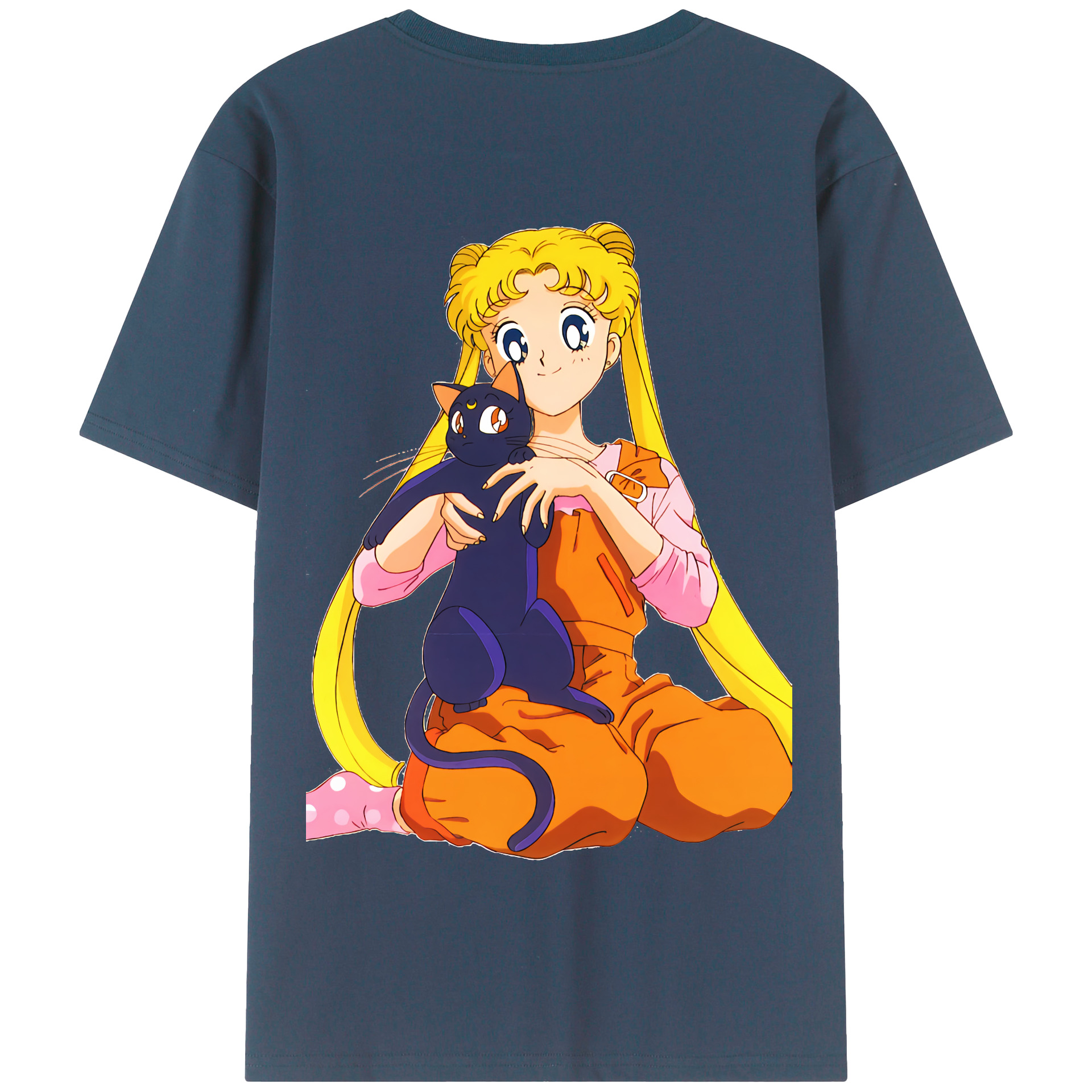 （画像用） 美少女戦士セーラームーン 愛野 美奈子 あいの みなこ Sailor Moon Aino Minako 綿100％半袖Tシャツ（背面プリント）