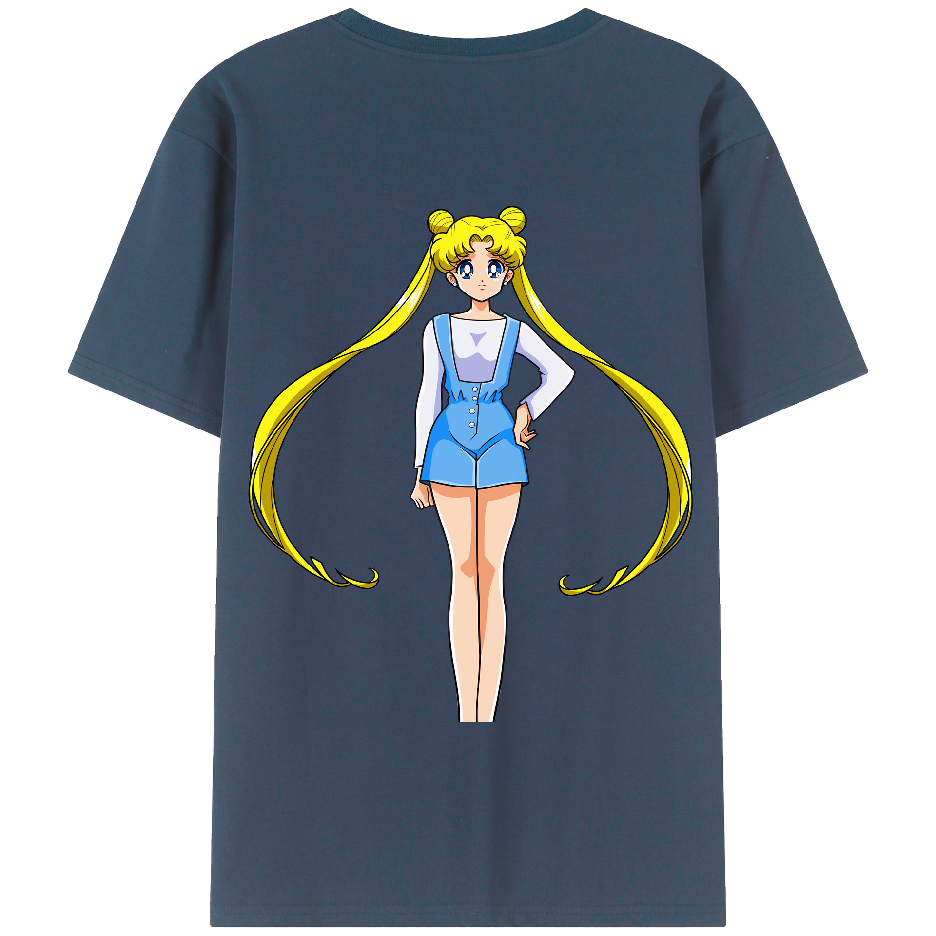 （画像用） 美少女戦士セーラームーン 愛野 美奈子 あいの みなこ Sailor Moon Aino Minako 綿100％半袖Tシャツ（背面プリント）
