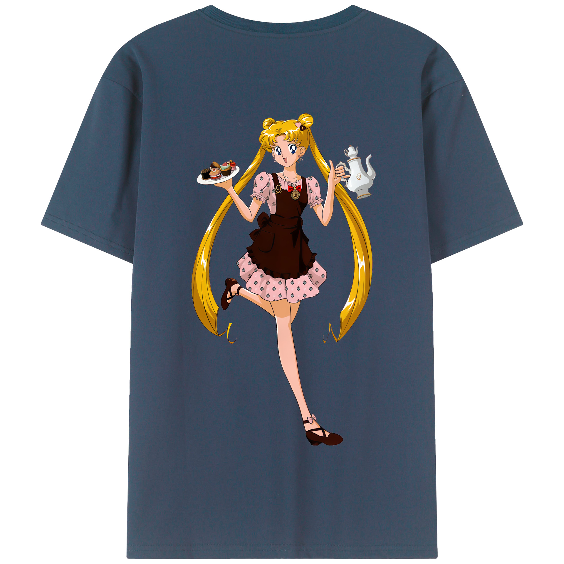 （画像用） 美少女戦士セーラームーン 愛野 美奈子 あいの みなこ Sailor Moon Aino Minako 綿100％半袖Tシャツ（背面プリント）