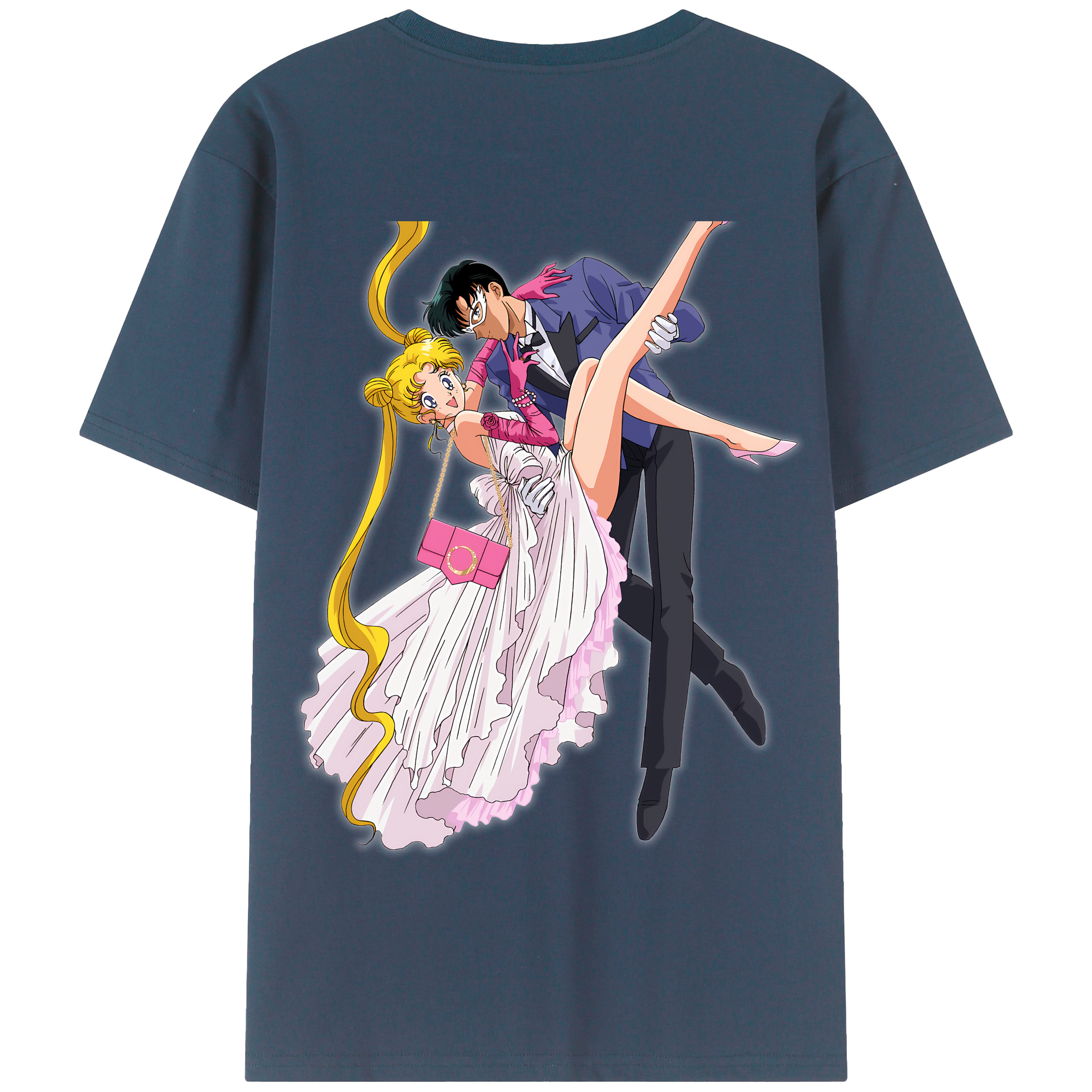 （画像用） 美少女戦士セーラームーン 愛野 美奈子 あいの みなこ Sailor Moon Aino Minako 綿100％半袖Tシャツ（背面プリント）