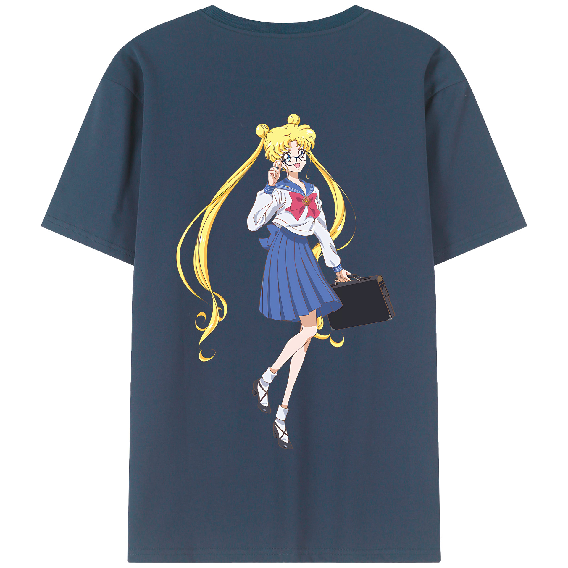 （画像用） 美少女戦士セーラームーン 愛野 美奈子 あいの みなこ Sailor Moon Aino Minako 綿100％半袖Tシャツ（背面プリント）