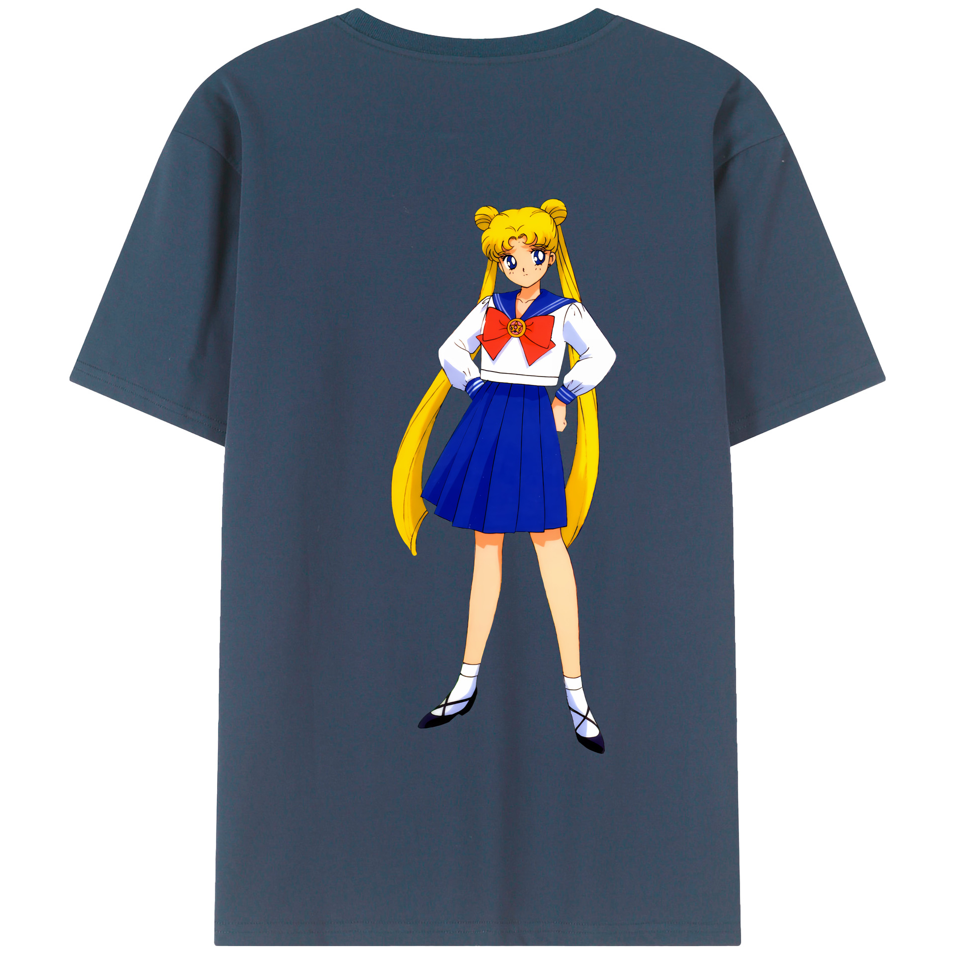 （画像用） 美少女戦士セーラームーン 愛野 美奈子 あいの みなこ Sailor Moon Aino Minako 綿100％半袖Tシャツ（背面プリント）