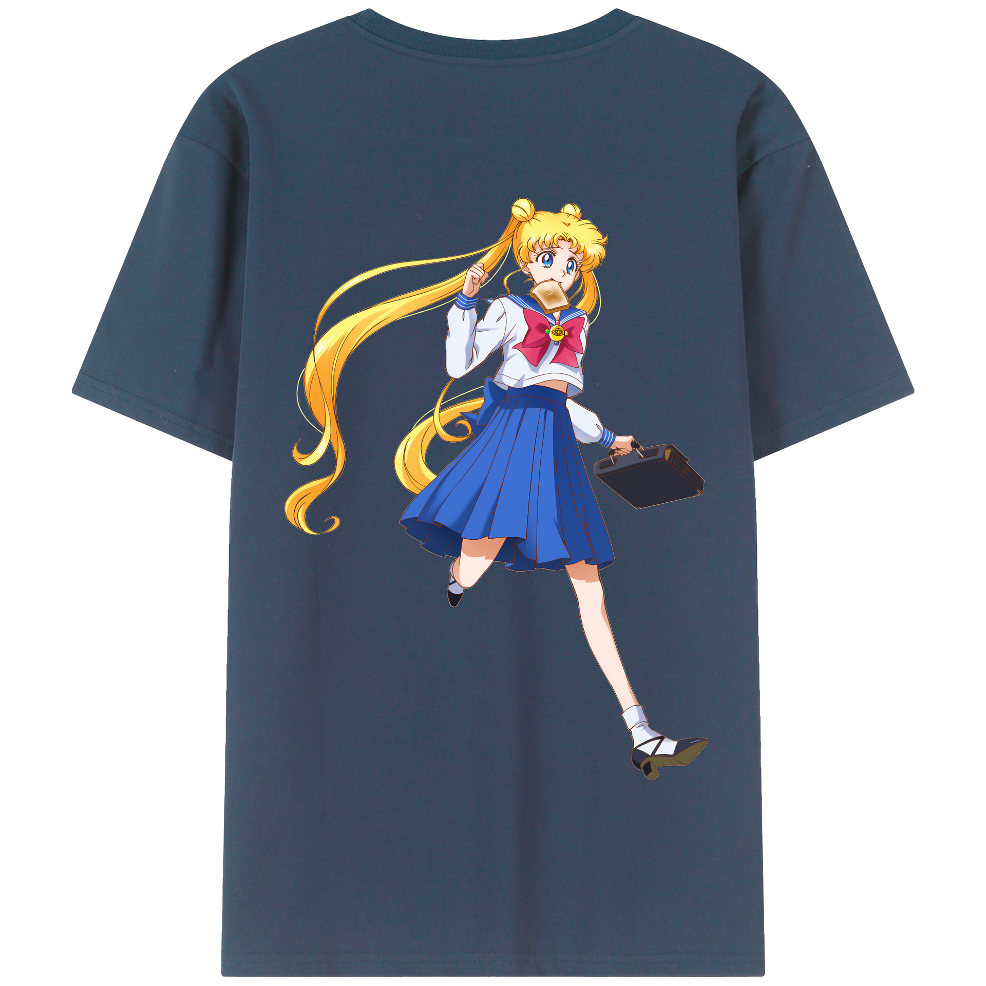 （画像用） 美少女戦士セーラームーン 愛野 美奈子 あいの みなこ Sailor Moon Aino Minako 綿100％半袖Tシャツ（背面プリント）