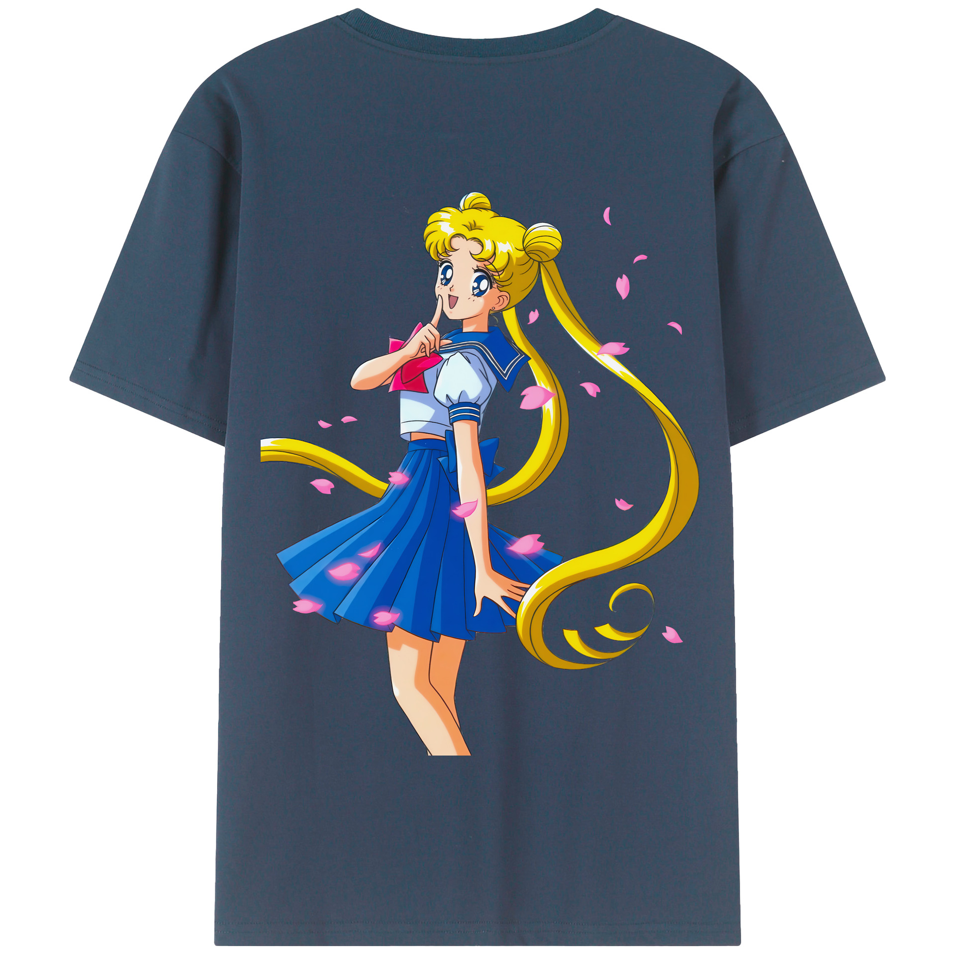 （画像用） 美少女戦士セーラームーン 愛野 美奈子 あいの みなこ Sailor Moon Aino Minako 綿100％半袖Tシャツ（背面プリント）