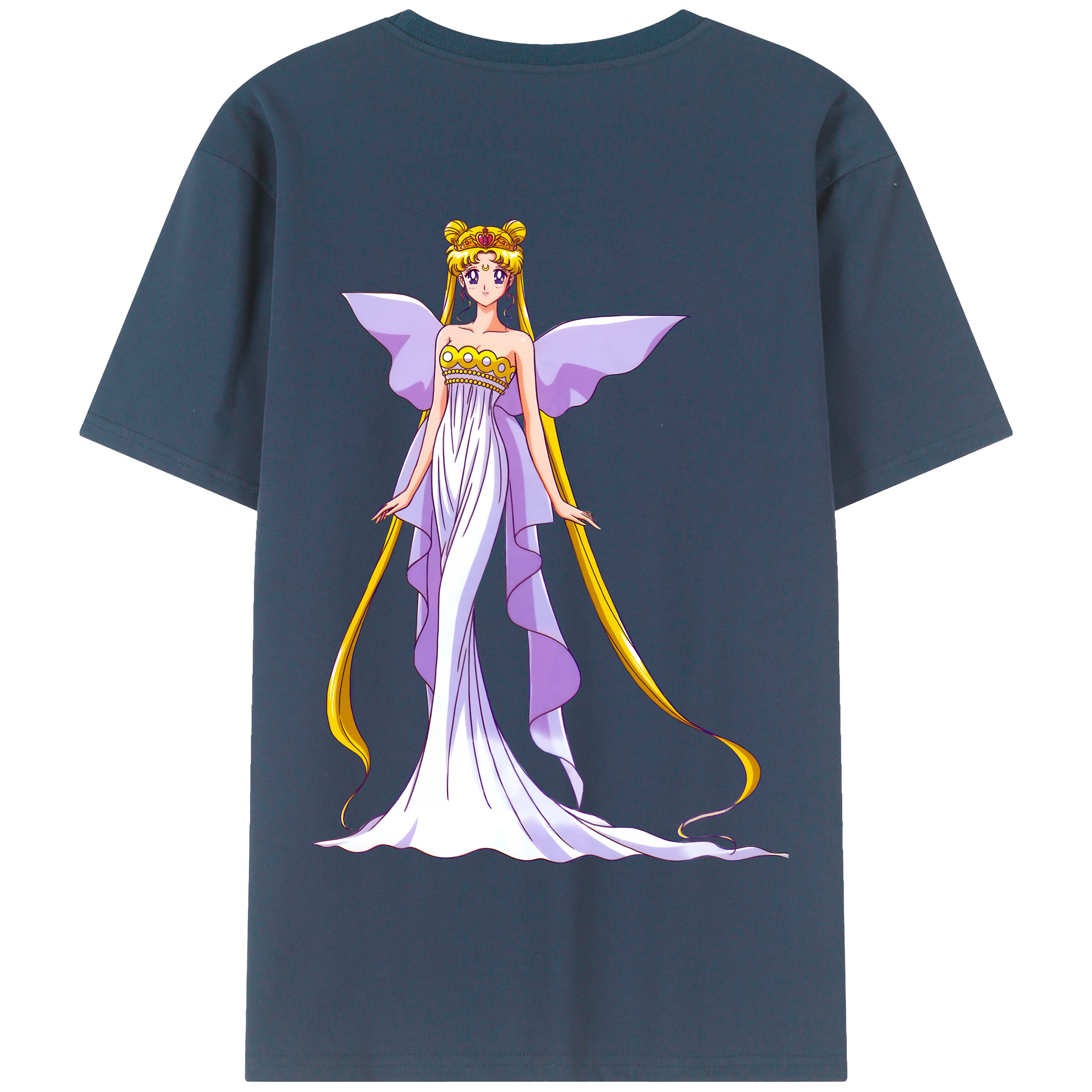 （画像用） 美少女戦士セーラームーン 愛野 美奈子 あいの みなこ Sailor Moon Aino Minako 綿100％半袖Tシャツ（背面プリント）