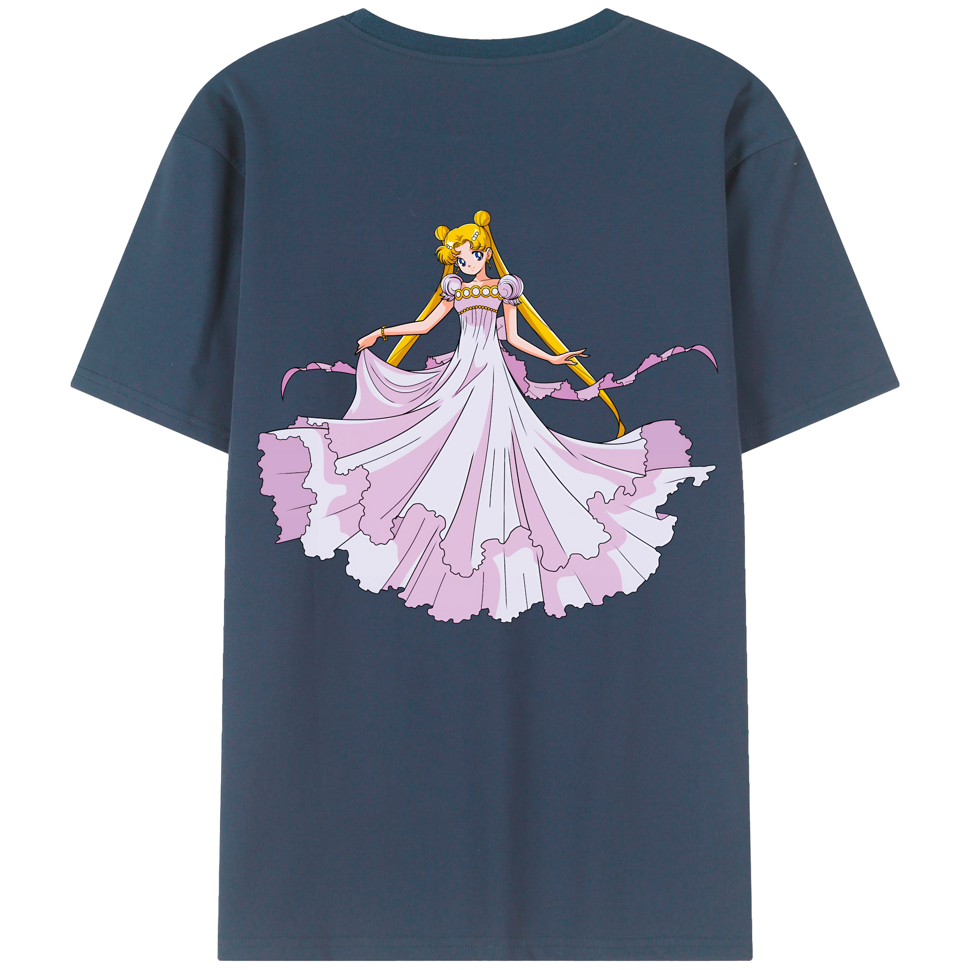 （画像用） 美少女戦士セーラームーン 愛野 美奈子 あいの みなこ Sailor Moon Aino Minako 綿100％半袖Tシャツ（背面プリント）
