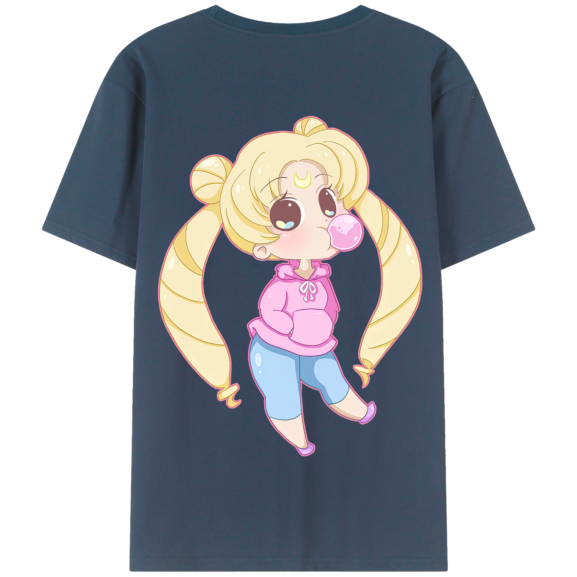 （画像用） 美少女戦士セーラームーン 愛野 美奈子 あいの みなこ Sailor Moon Aino Minako 綿100％半袖Tシャツ（背面プリント）
