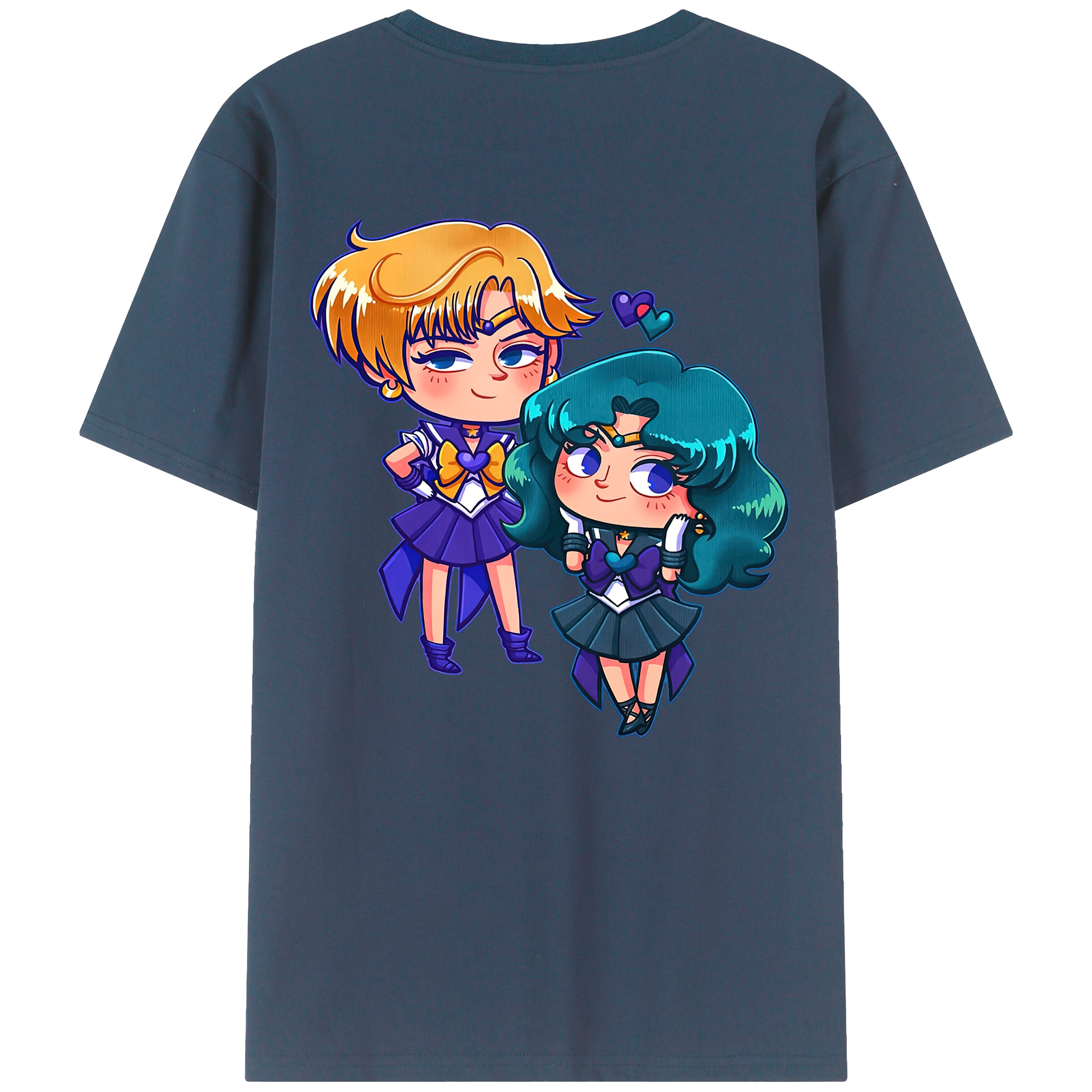 （画像用） 美少女戦士セーラームーン 天王はるか Sailor Moon Tenoh Haruka 綿100％半袖Tシャツ（背面プリント）