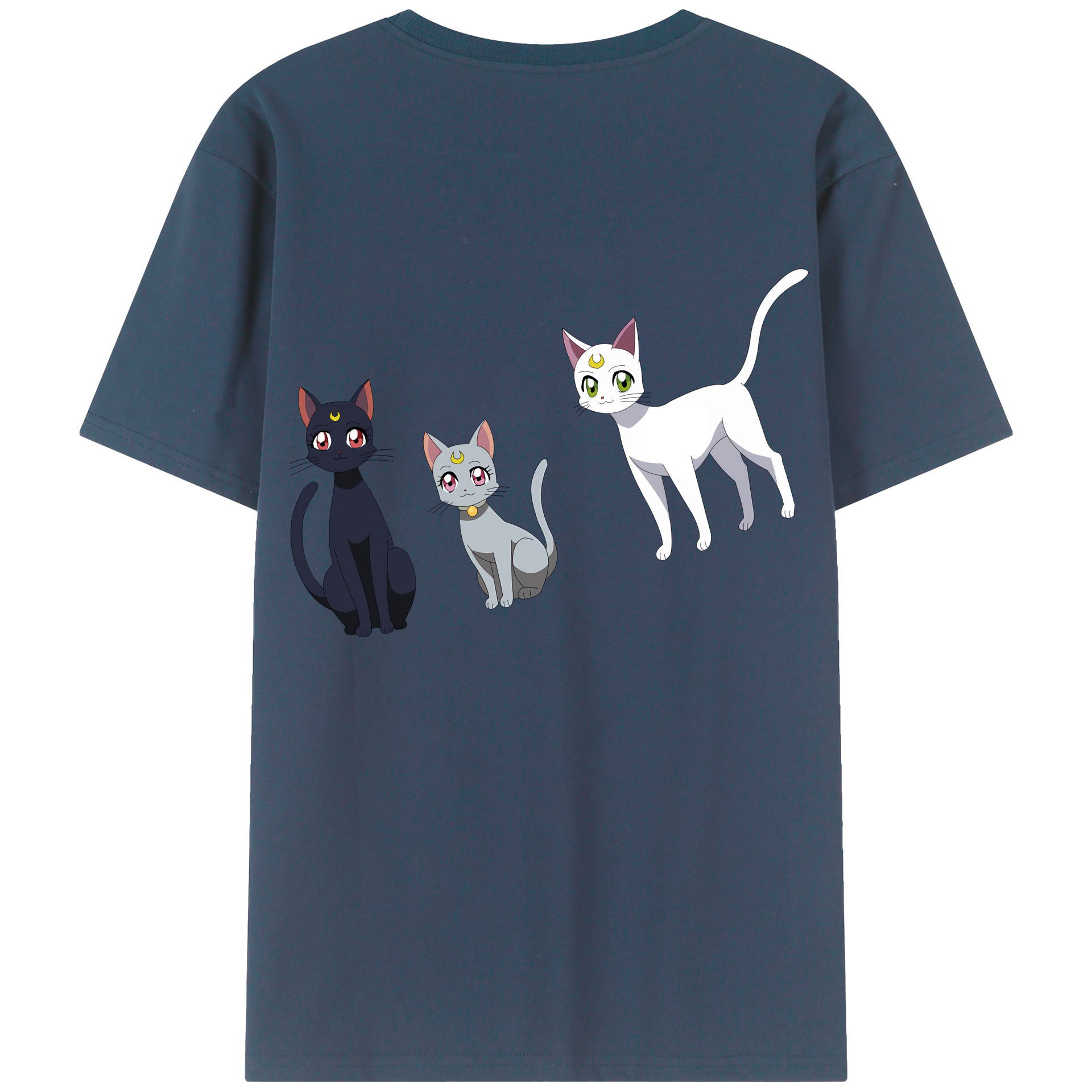 （画像用） 美少女戦士セーラームーン Sailor Moon 綿100％半袖Tシャツ（背面プリント）