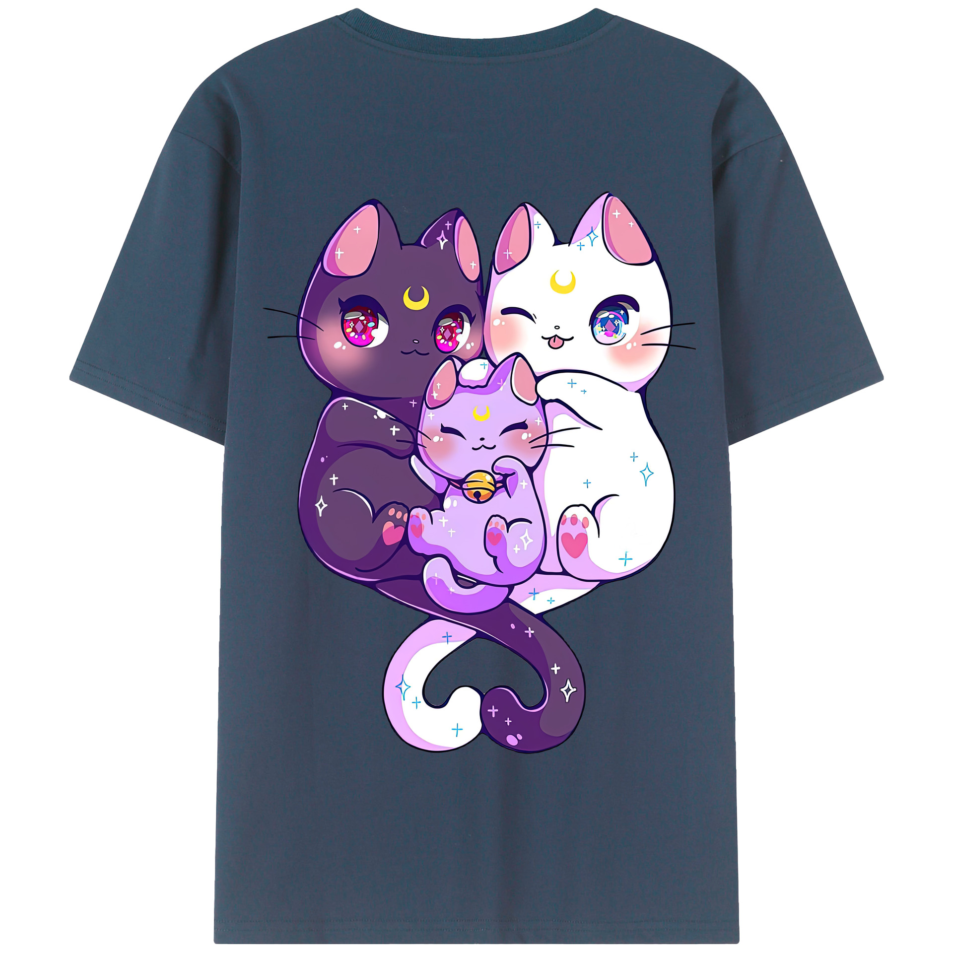 （画像用） 美少女戦士セーラームーン Sailor Moon 綿100％半袖Tシャツ（背面プリント）