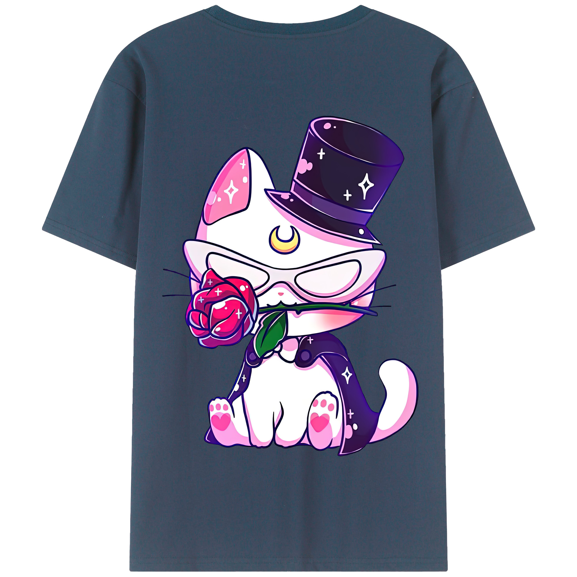 （画像用） 美少女戦士セーラームーン Sailor Moon 綿100％半袖Tシャツ（背面プリント）