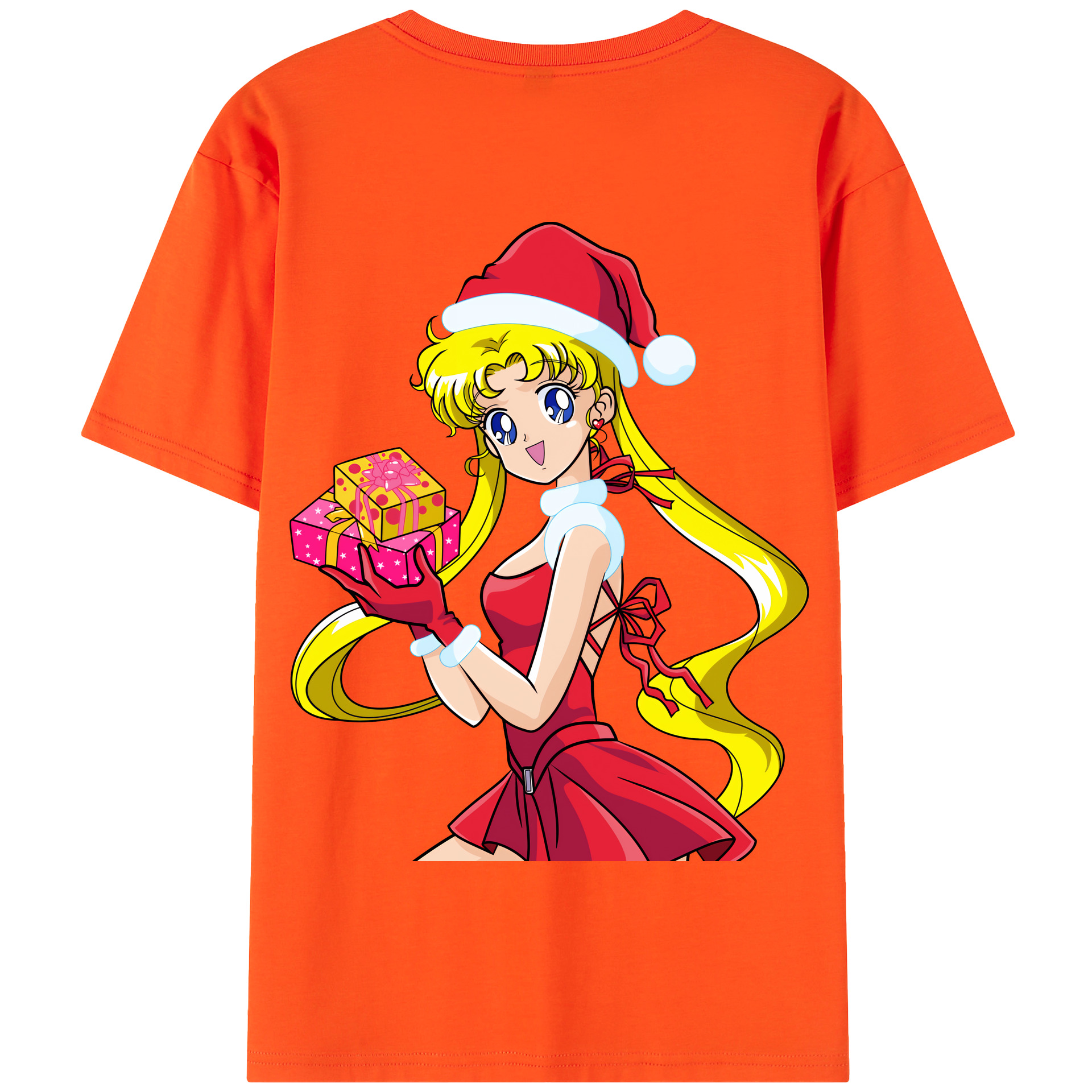 （画像用） 美少女戦士セーラームーン 月野 うさぎ つきの うさぎ Sailor Moon Tsukino Usagi 綿100％半袖Tシャツ（背面プリント）