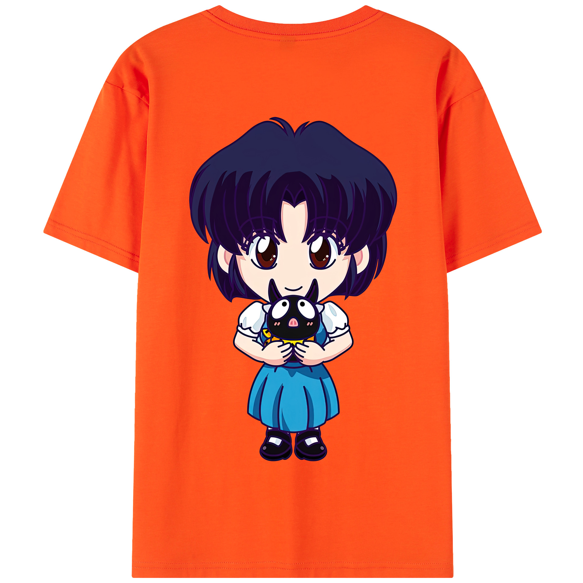 （画像用） 美少女戦士セーラームーン 水野 亜美 みずの あみ Sailor Moon Mizuno Ami 綿100％半袖Tシャツ（背面プリント）