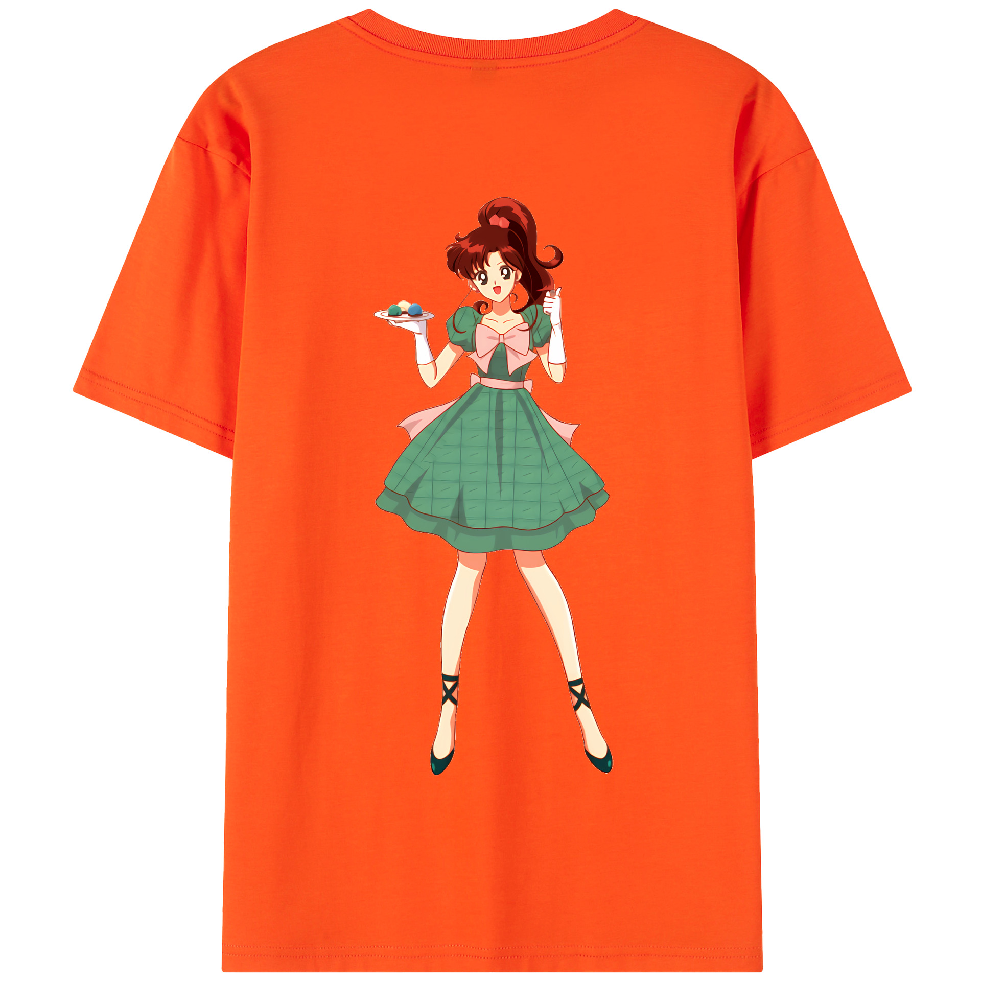 （画像用） 美少女戦士セーラームーン 木野 まこと きの まこと Sailor Moon Kino Makoto （セーラージュピター；Sailor Jupiter） 綿100％半袖Tシャツ（背面プリント）